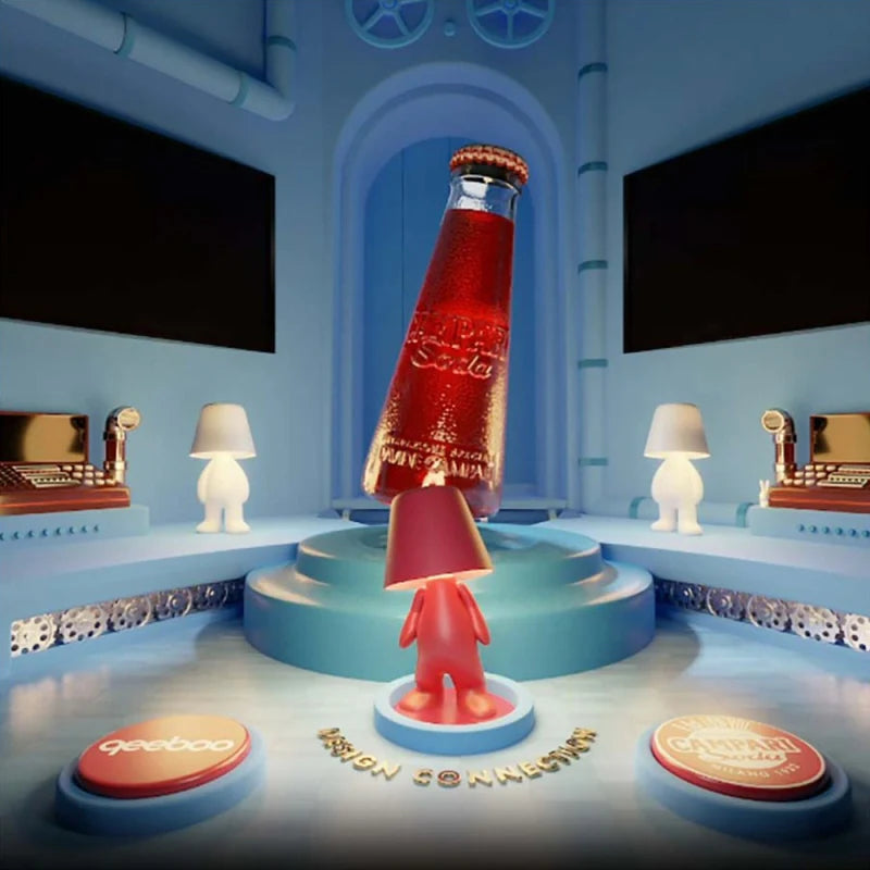 Tragbare Lampe SWEET BROTHERS TOM - CAMPARI rot