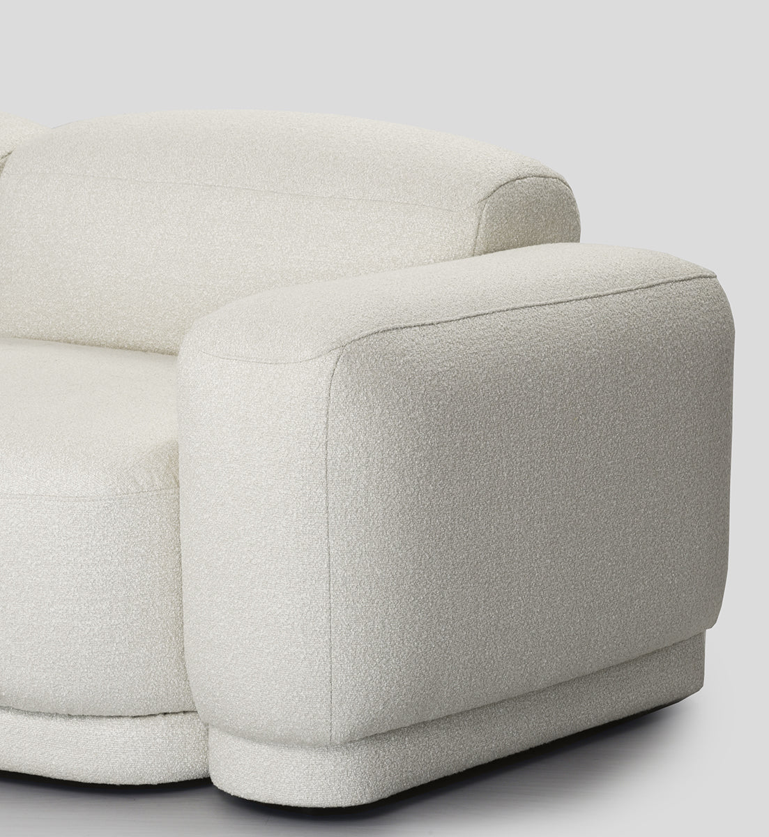 Modulares 3-Sitzer Sofa REM, gepolstert