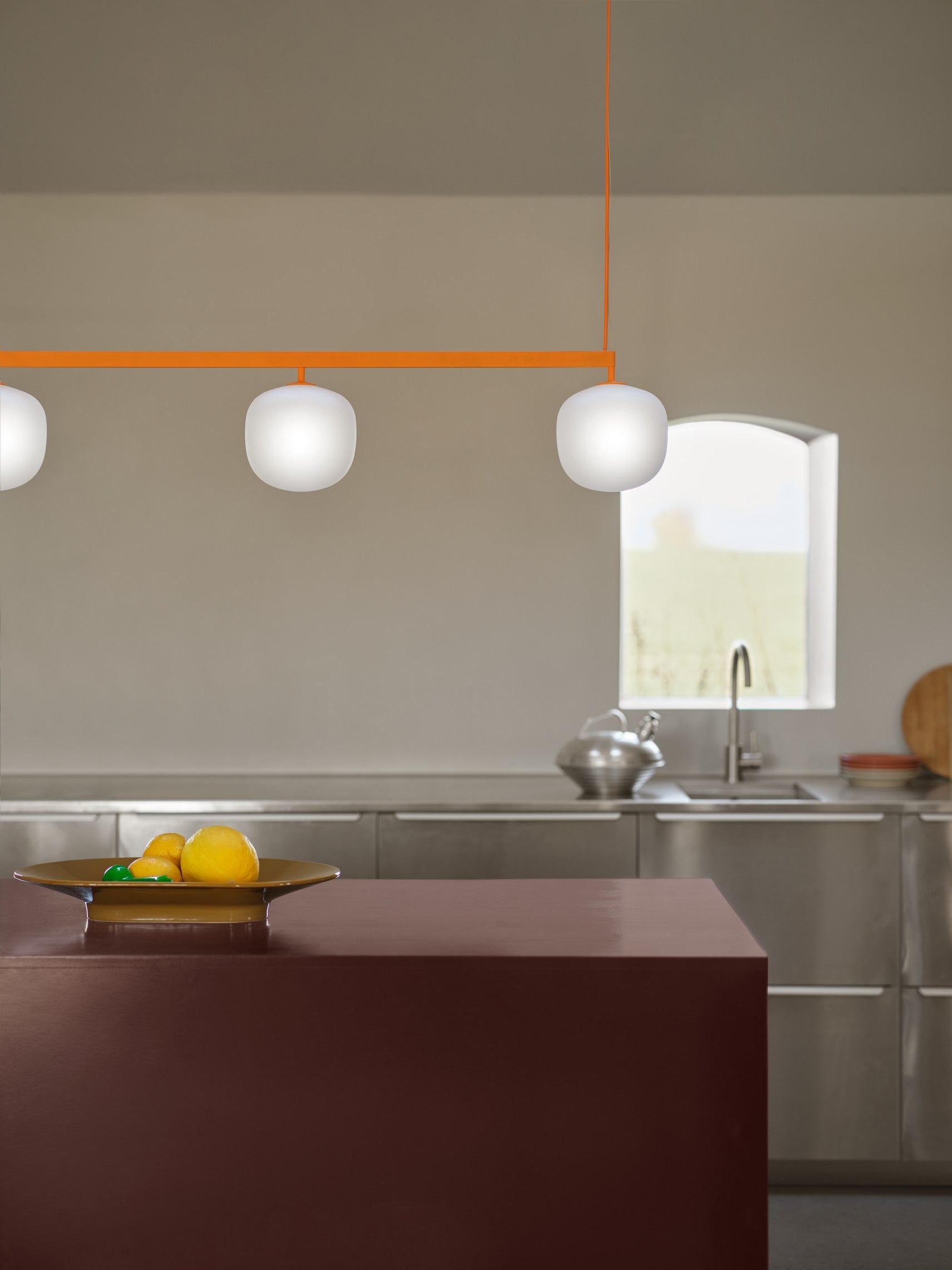 Lampa wisząca RIME RAIL pomarańczowy