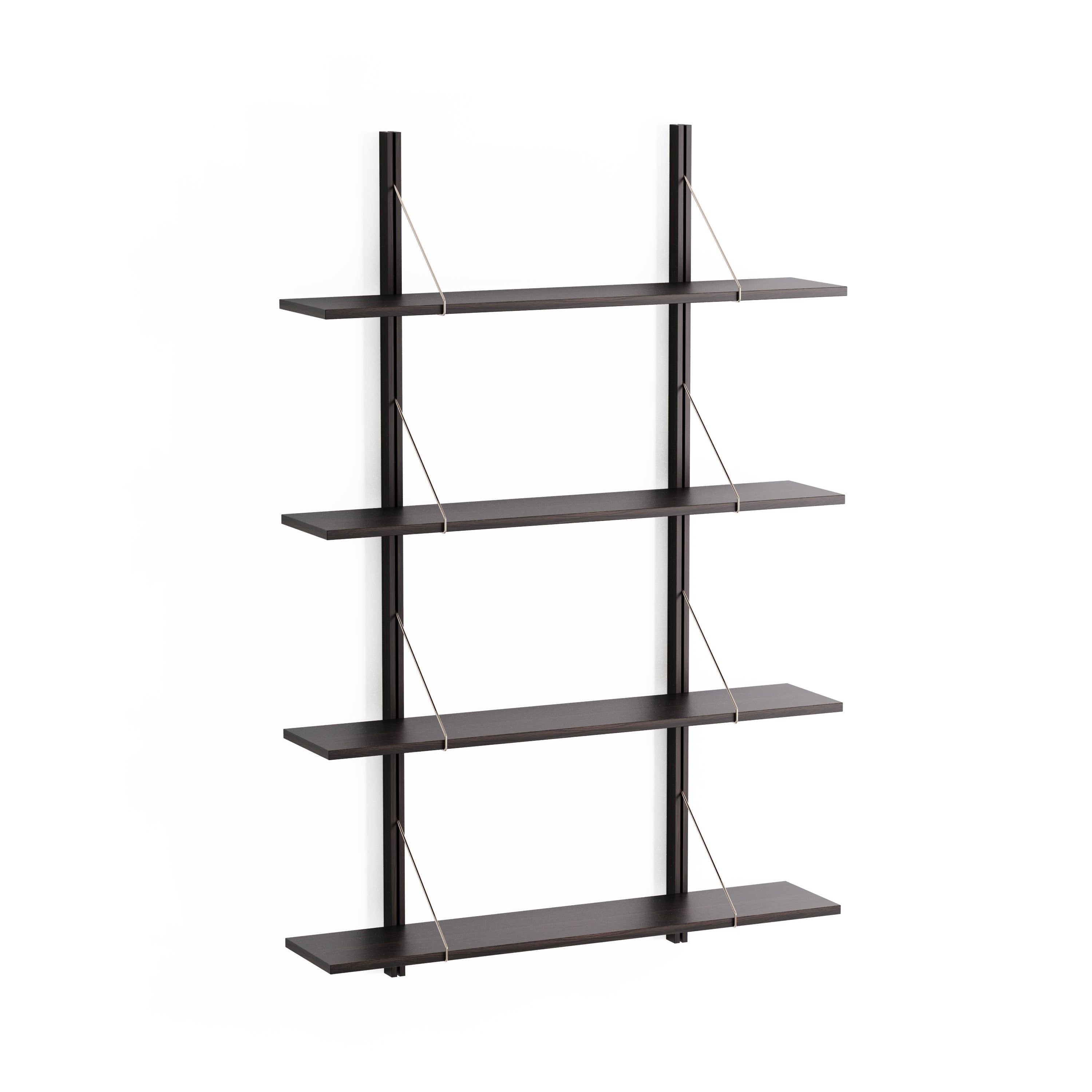 Wall Shelf RODD ebony oak wood