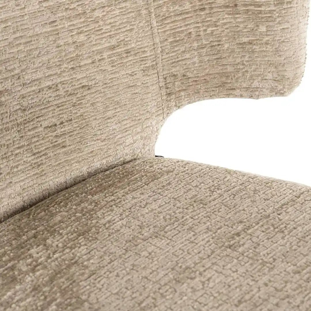 TAYLOR beige bar stool with a black base