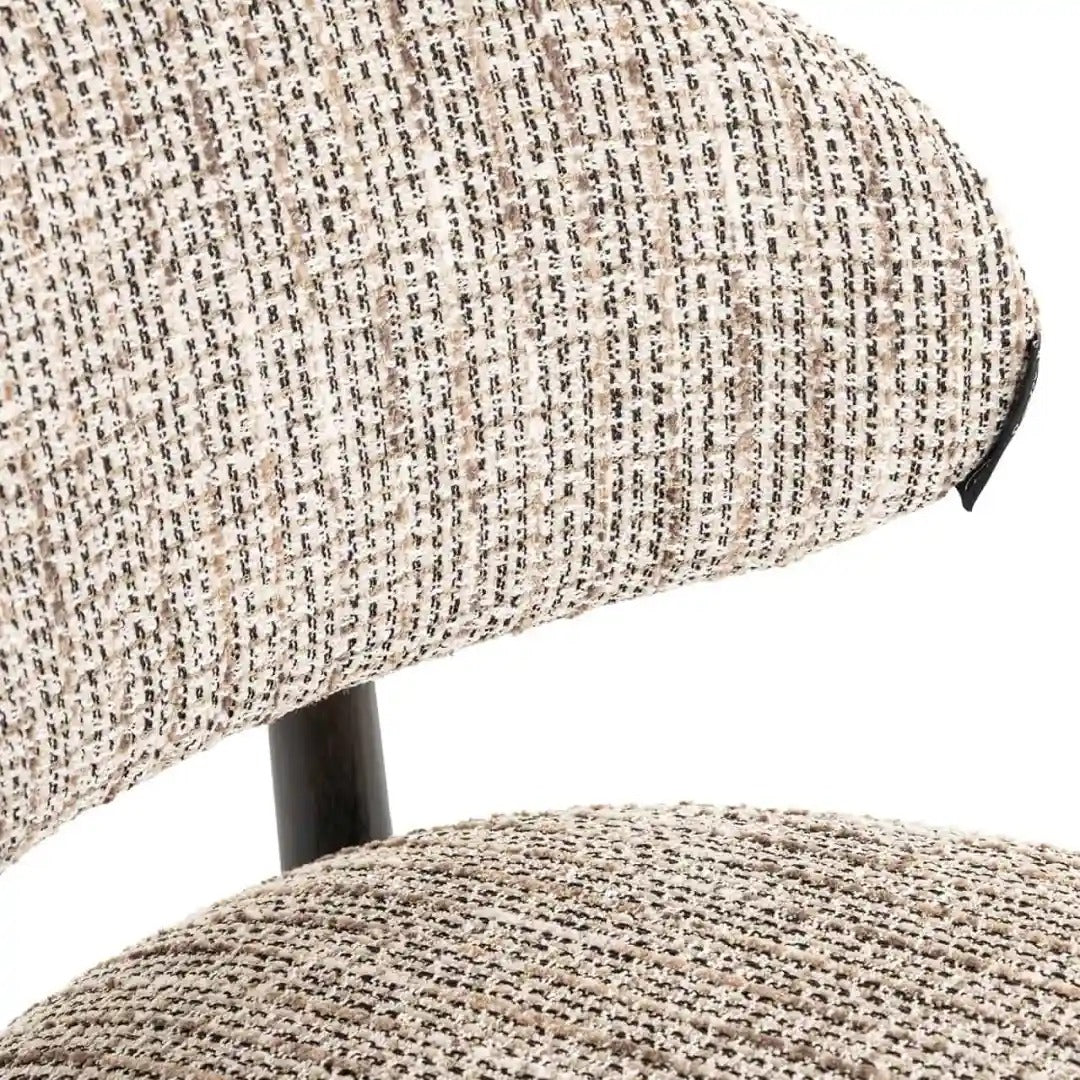 CHERRY beige stool with a black base