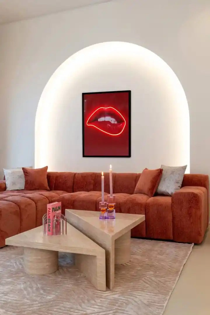 Beistelltisch-Set FICTUS beige