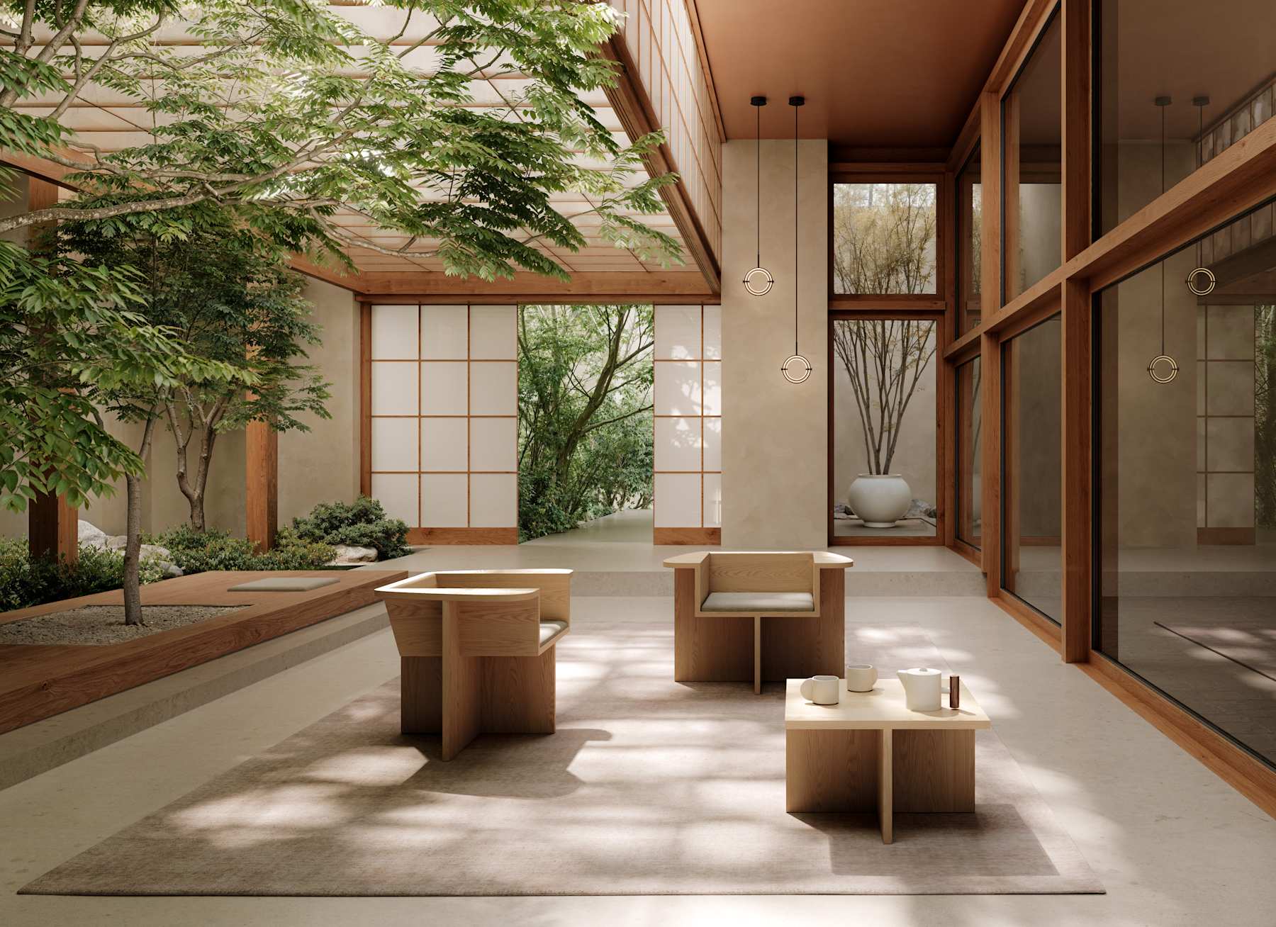 BRUTUS oak coffee table