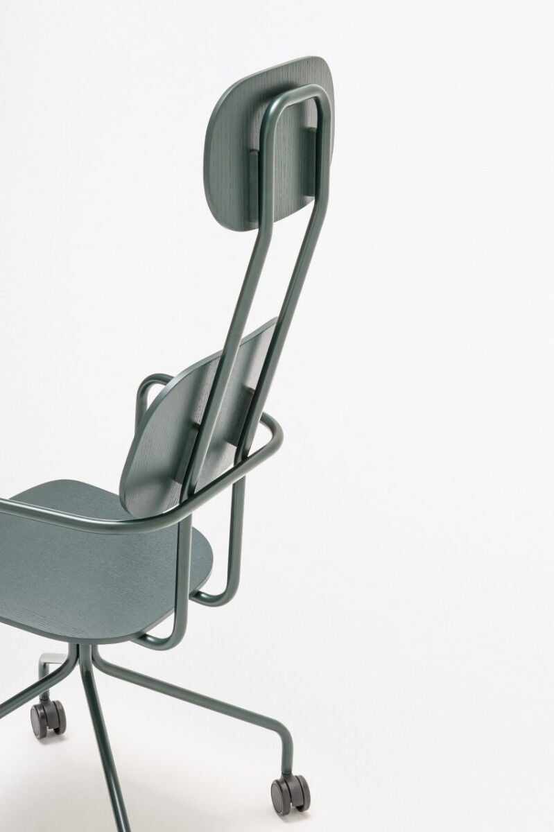 Krzesło z zagłówkiem NEW SCHOOL bordowy [Milena] MDD    Eye on Design