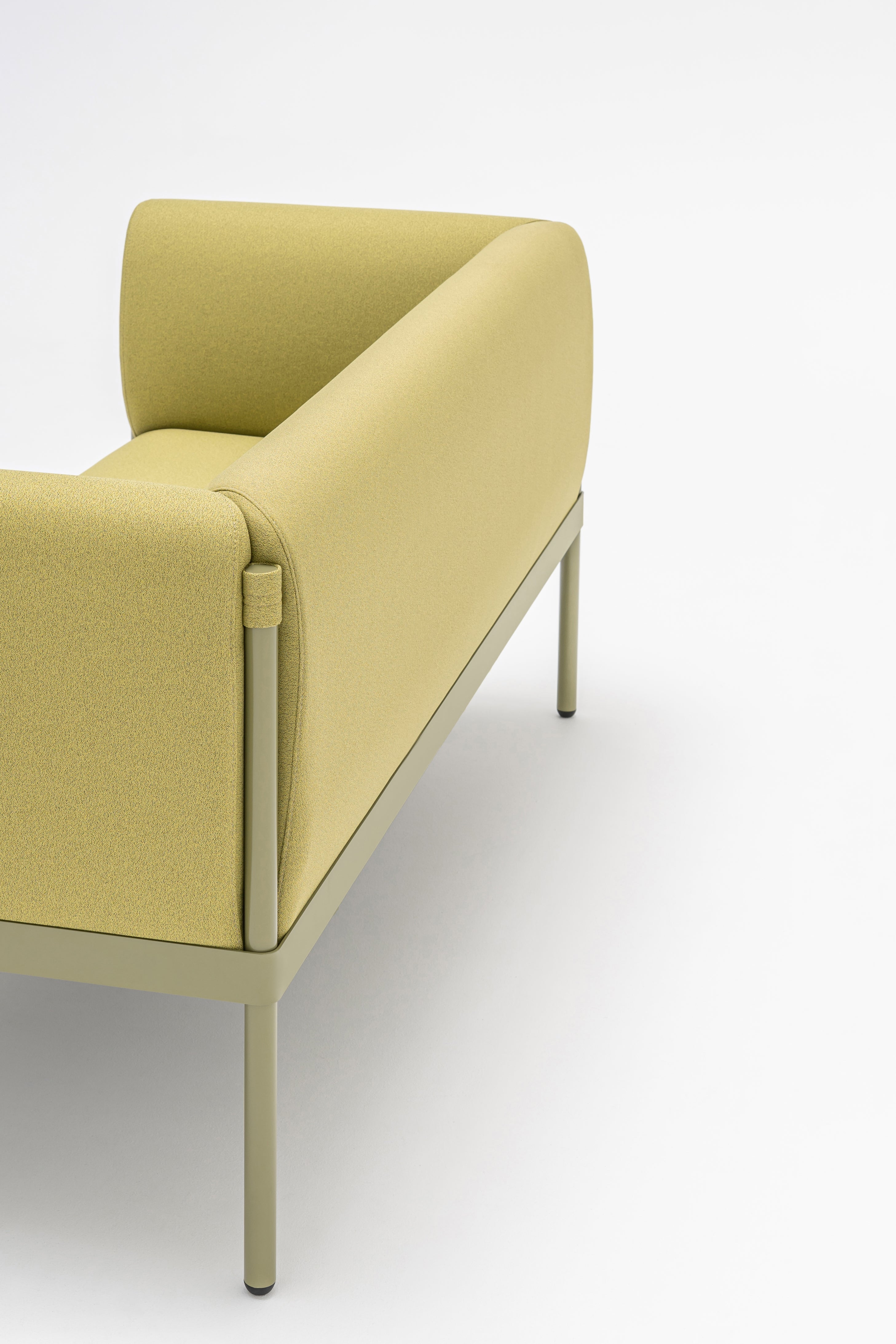 2-seater Sofa low upholstered stilt