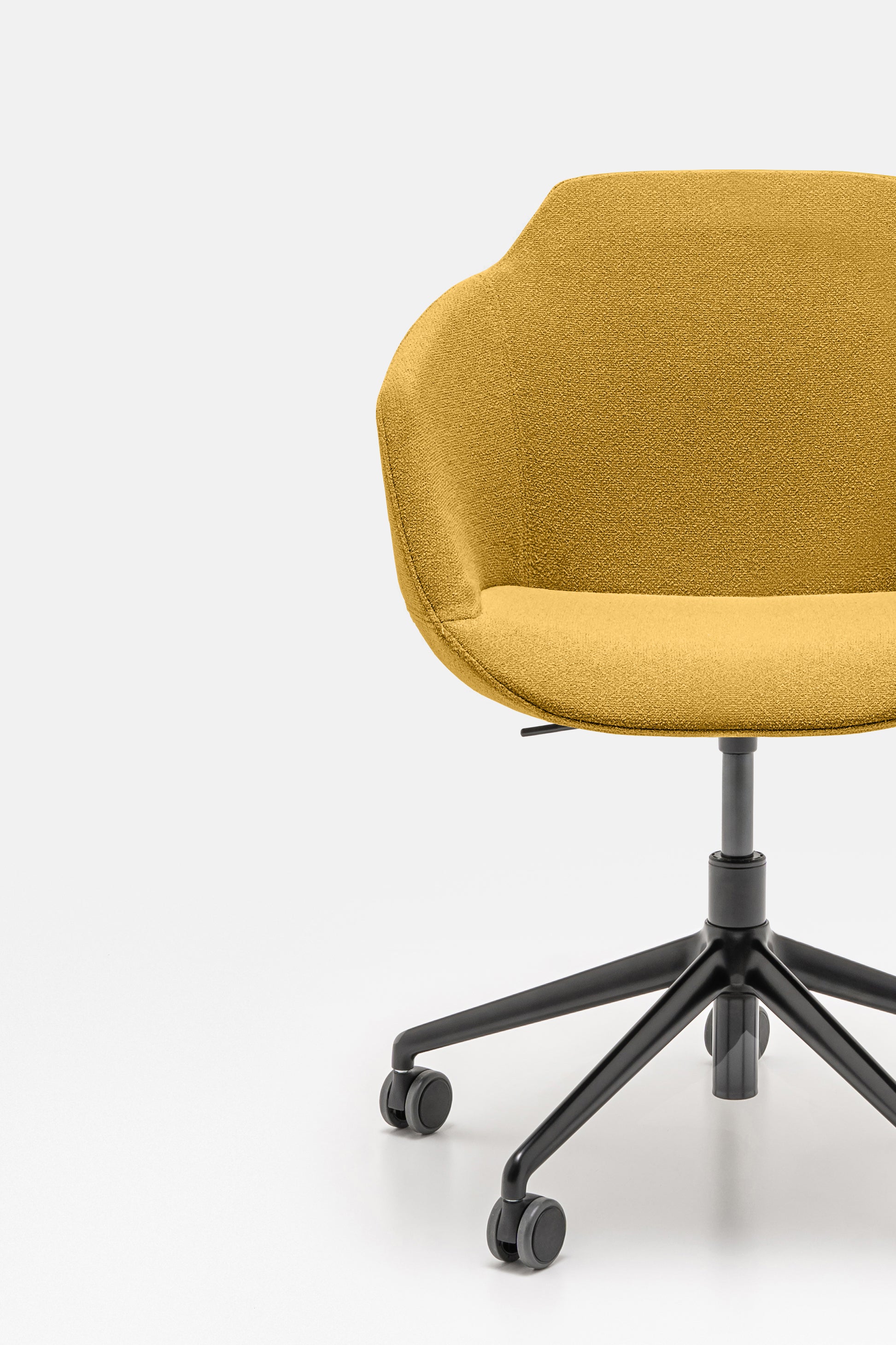 Ultra chair adjustable base with wheels for hard surface