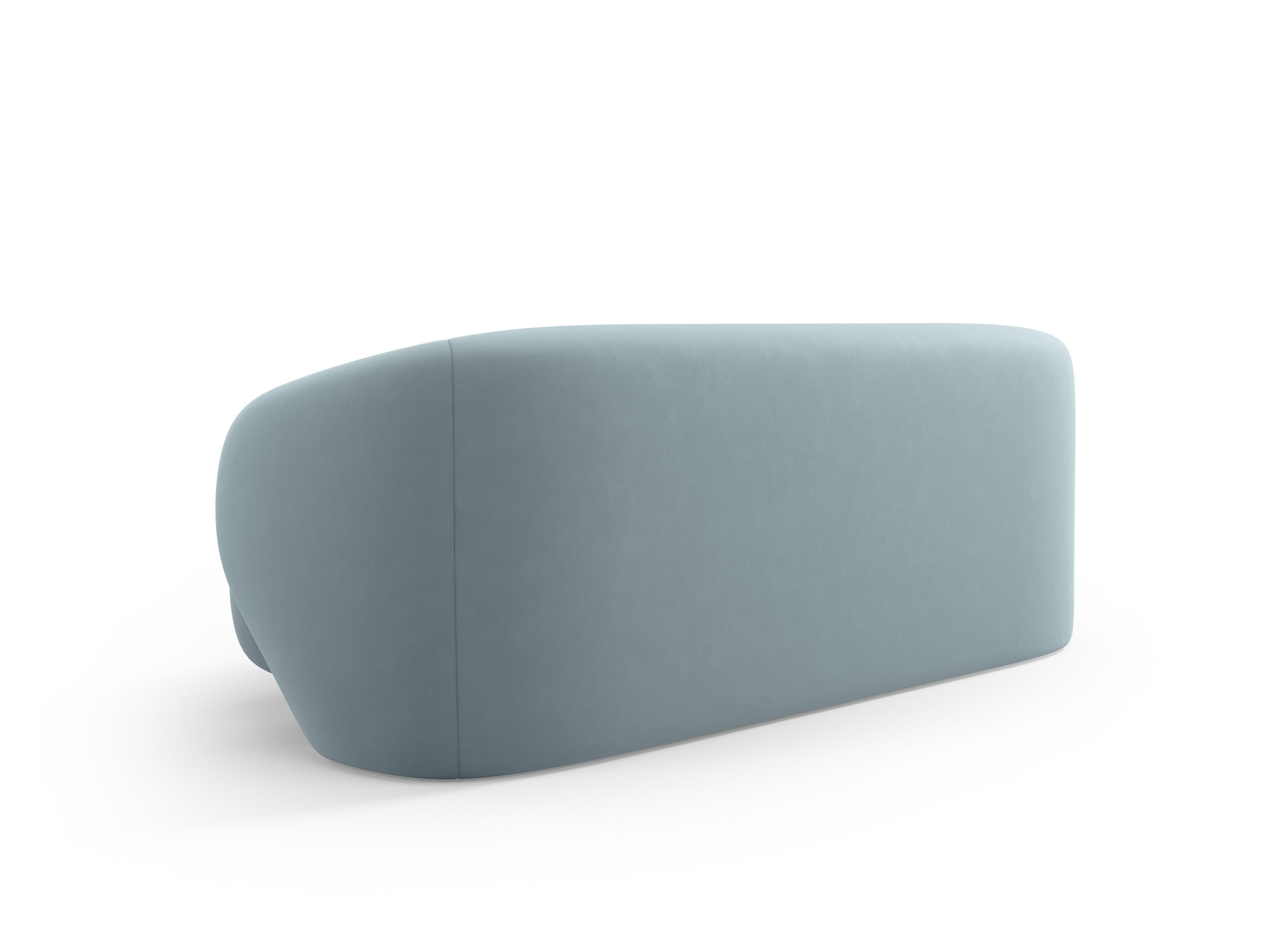 Sofa 2-osobowa aksamitna CAMDEN niebieski Cosmopolitan Design    Eye on Design