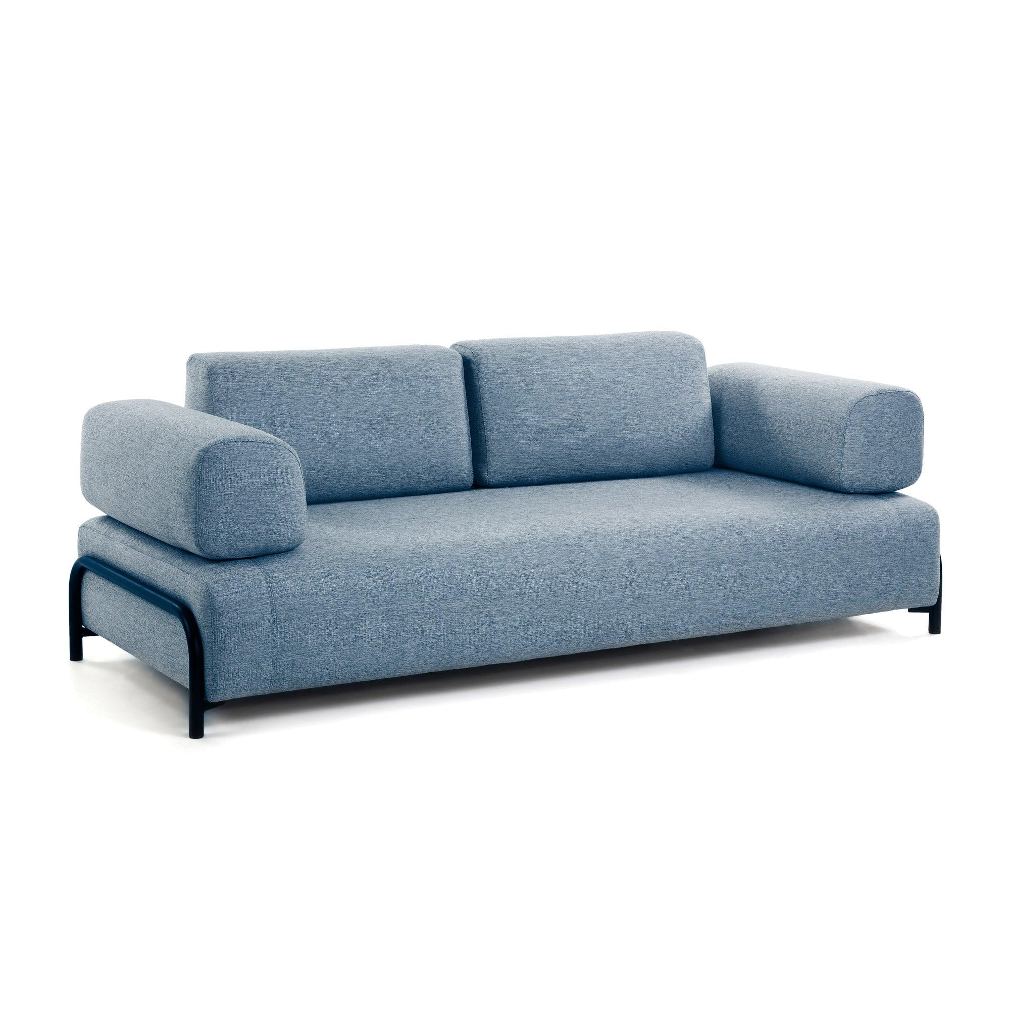 Sofa 3-osobowa z podłokietnikami COMPO niebieski – Kave Home