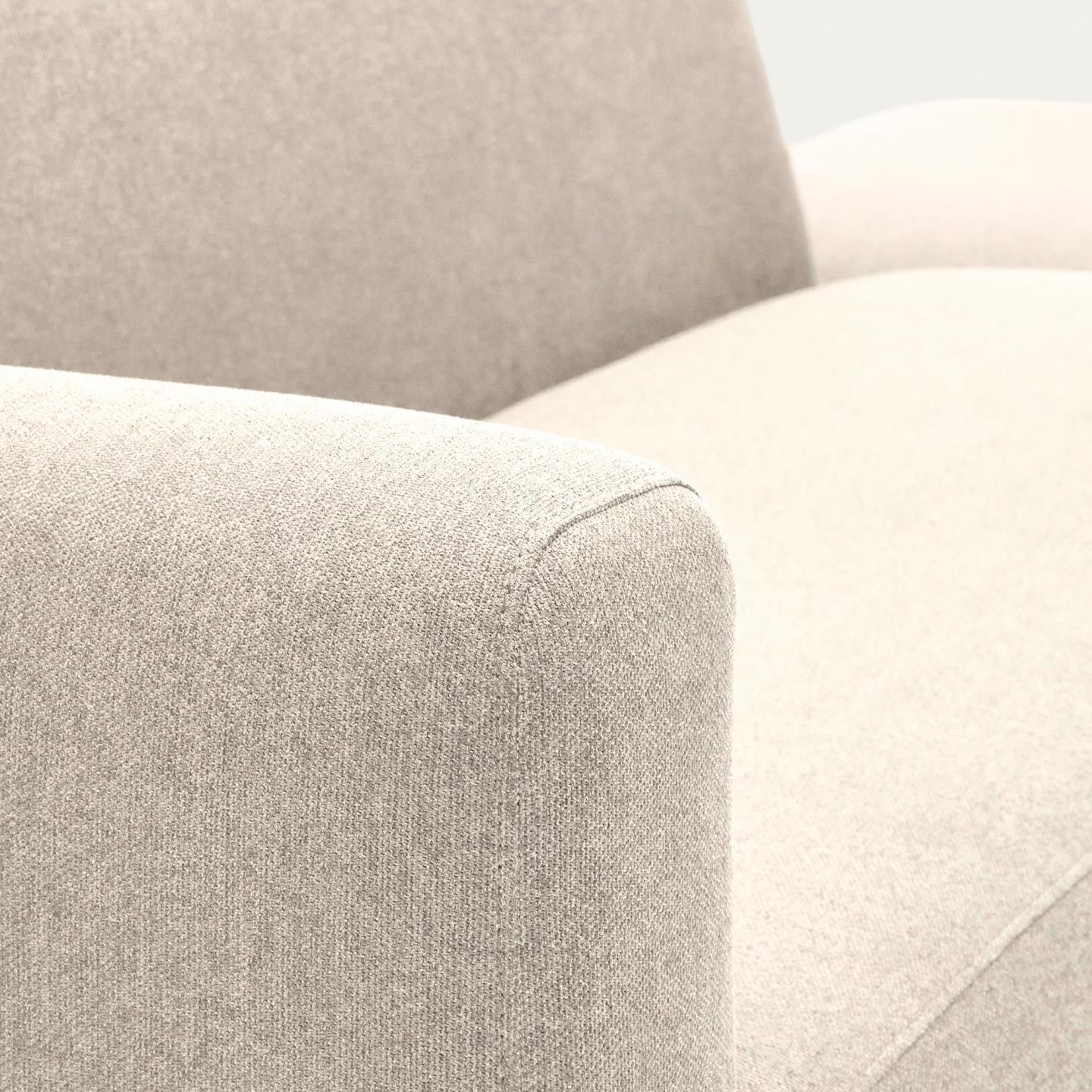 Sofa modułowa 2-osobowa uniwersalna otwarta NEOM beżowy – Kave Home
