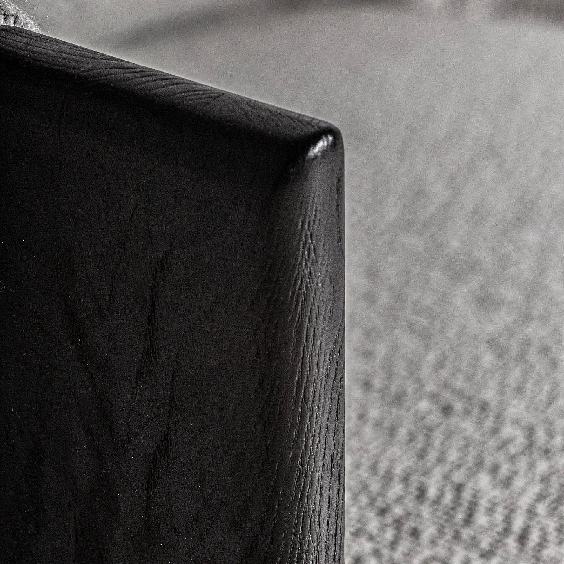 Sofa NARA grau mit schwarzem Eichenfuß