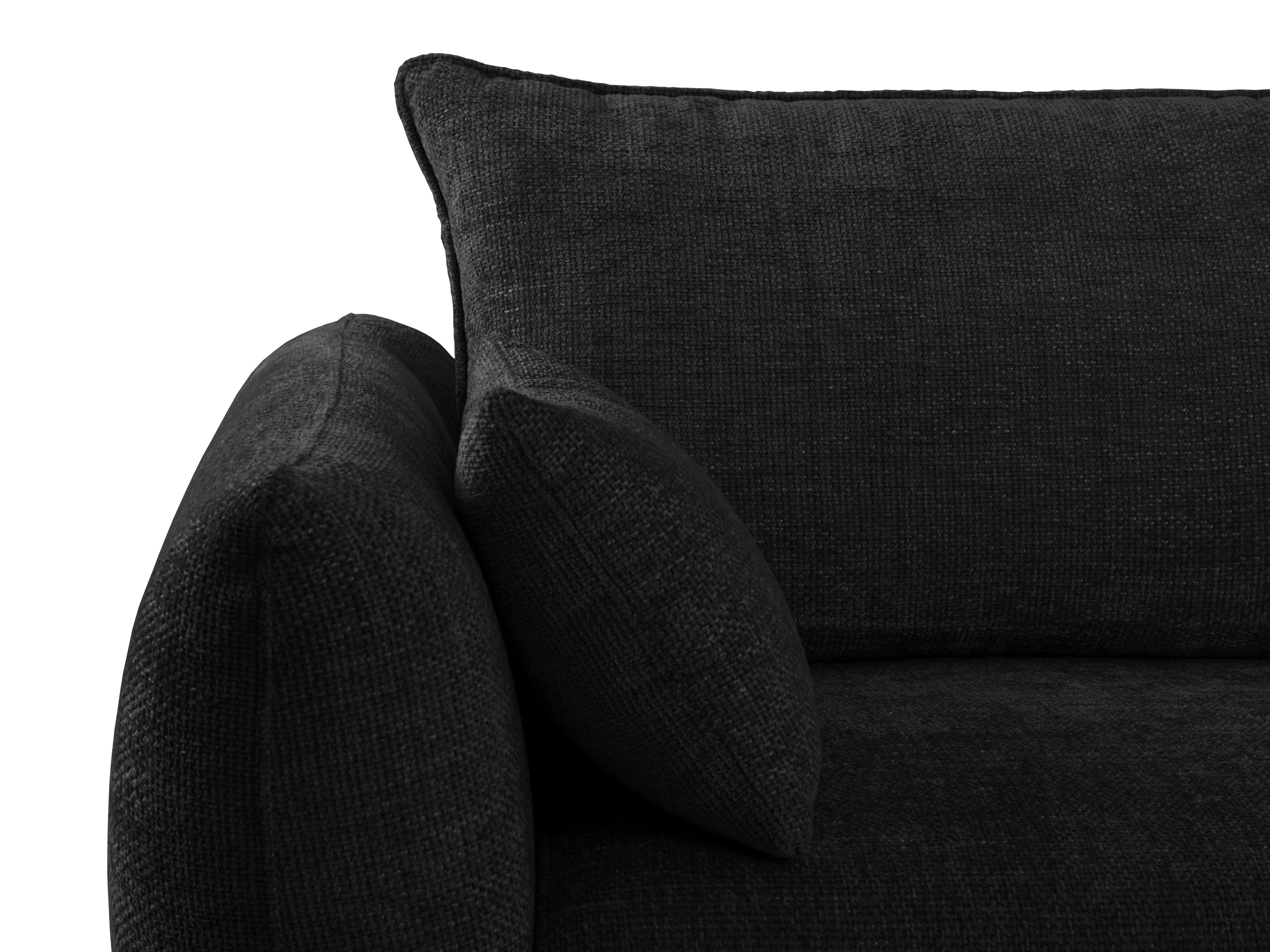 Sofa z funkcją spania MATERA czarny szenil – Cosmopolitan Design