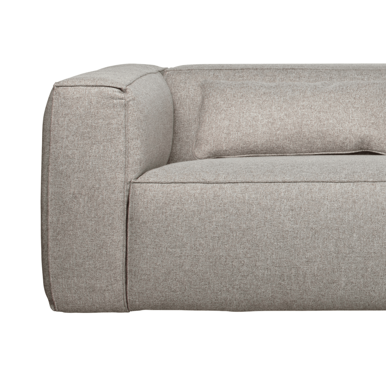 Sofa z poduszkami BEAN jasnoszary – sosna