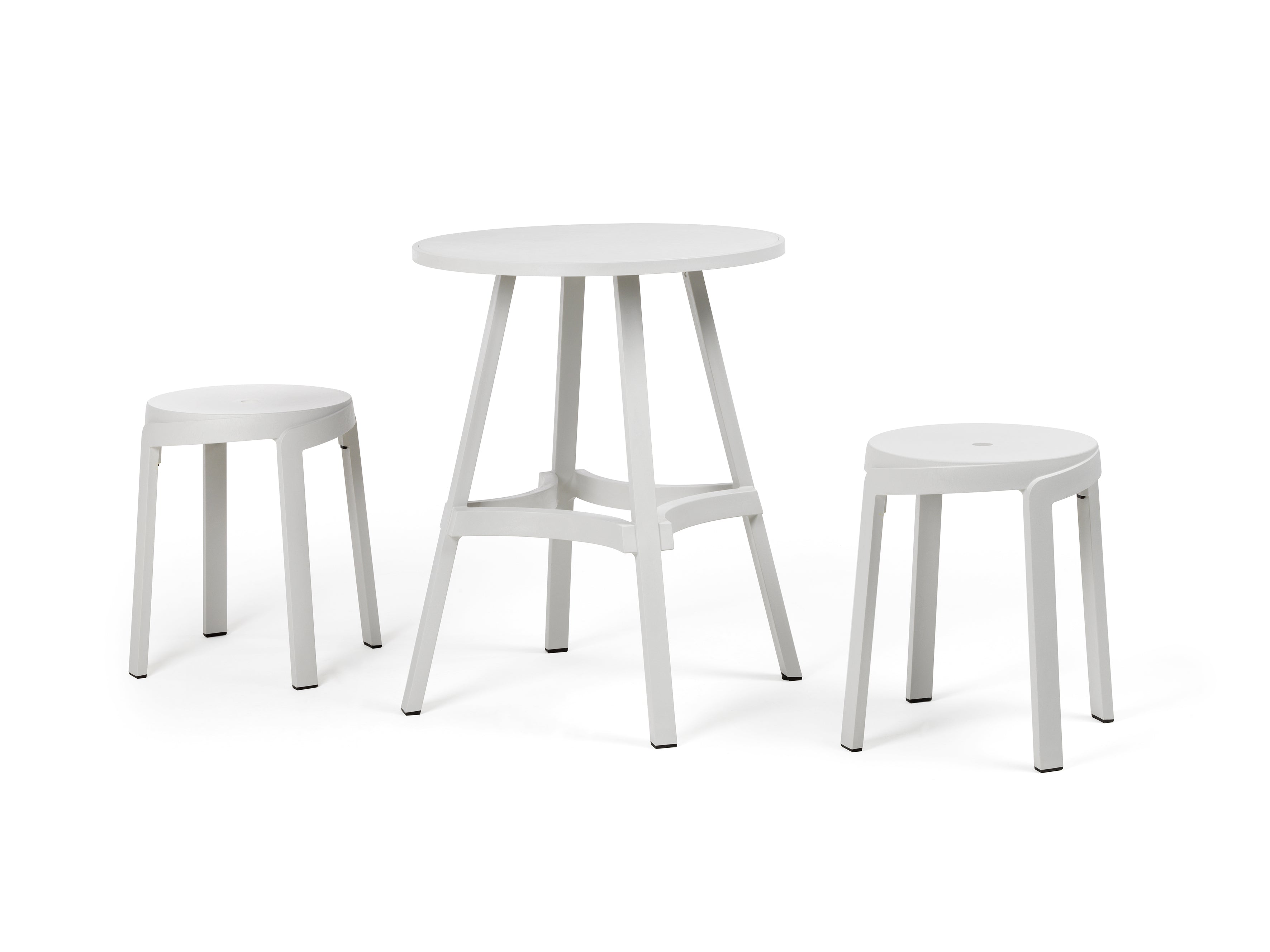 Round Outdoor Table COMBO Chalk