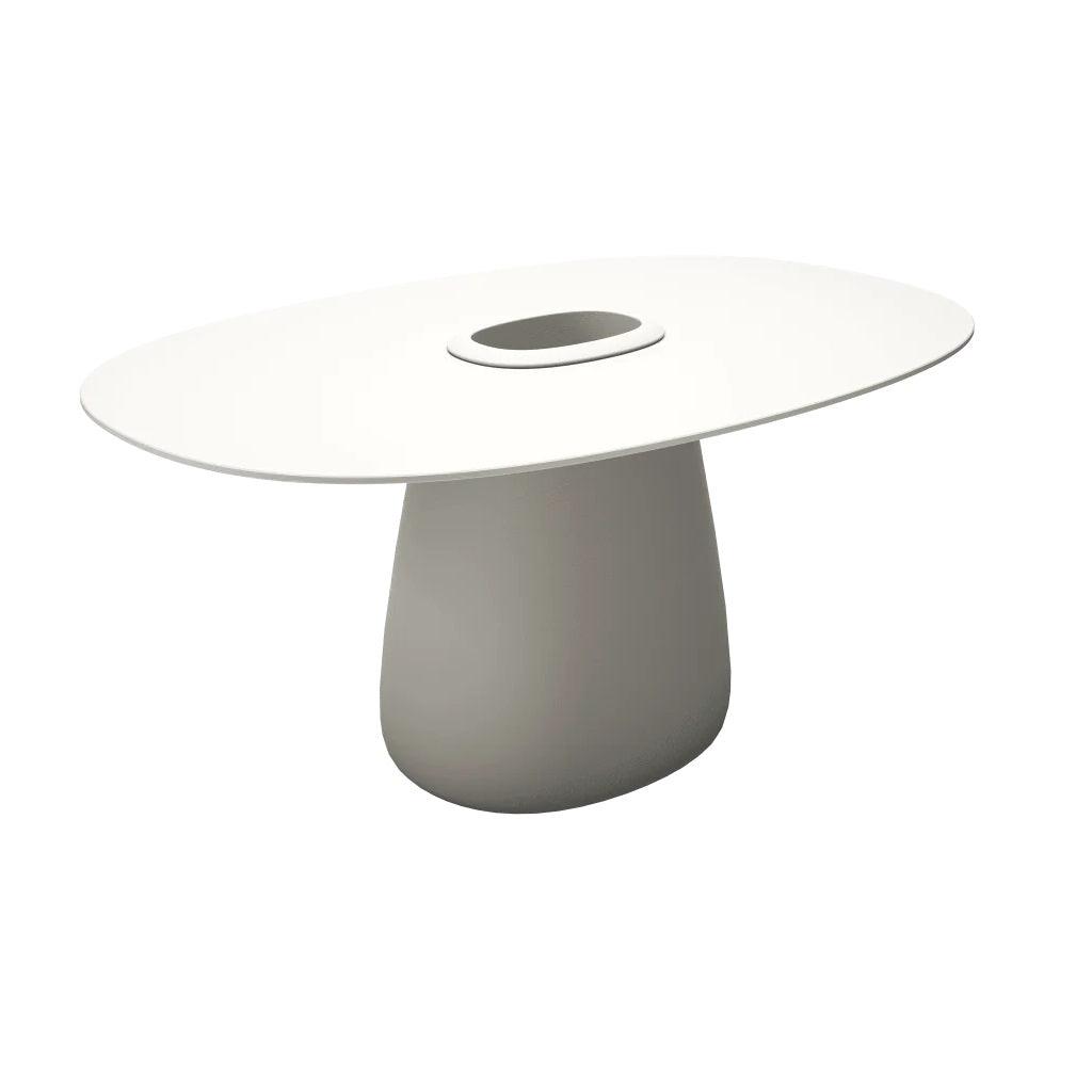 Stół ogrodowy z pojemnikiem COBBLE biały Qeeboo    Eye on Design