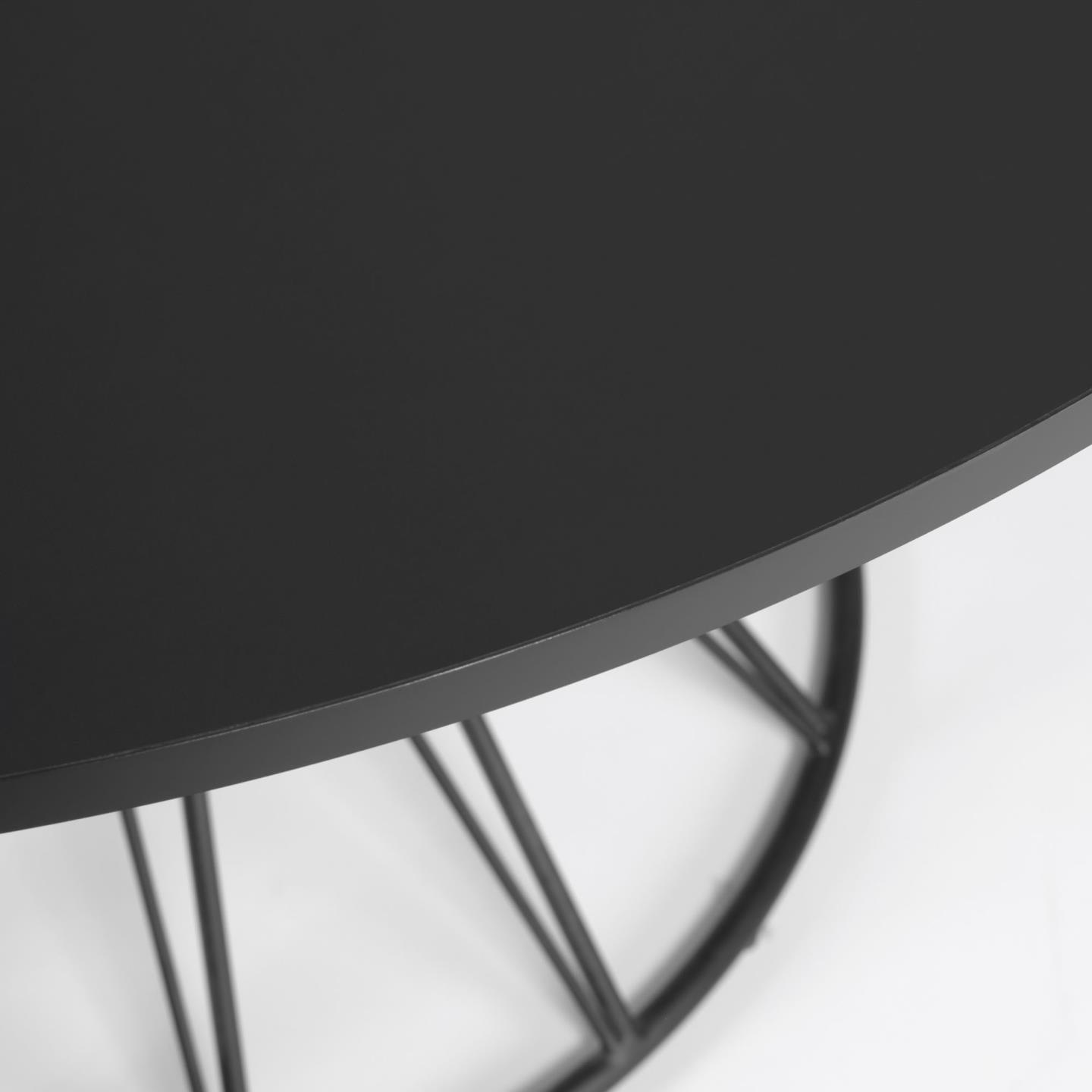 Stół okrągły NIUT czarny La Forma    Eye on Design