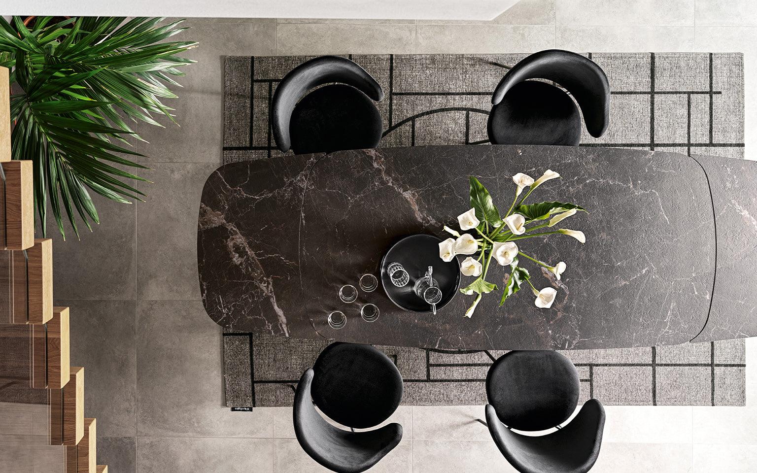 Stół rozkładany CAMEO kremowy marmur Calligaris    Eye on Design