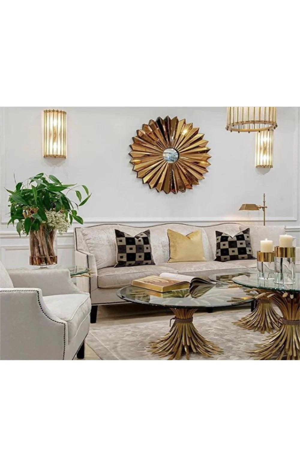 Stolik boczny BONHEUR złoty Eichholtz    Eye on Design