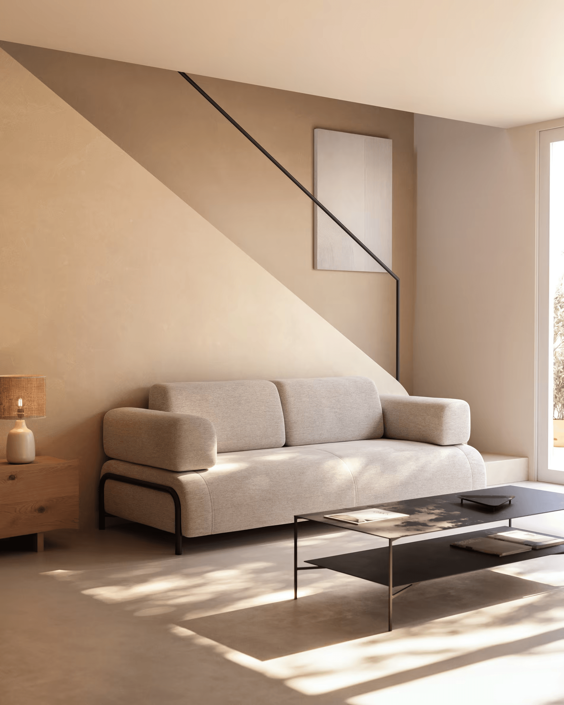 Stolik kawowy AZISI czarny – Kave Home