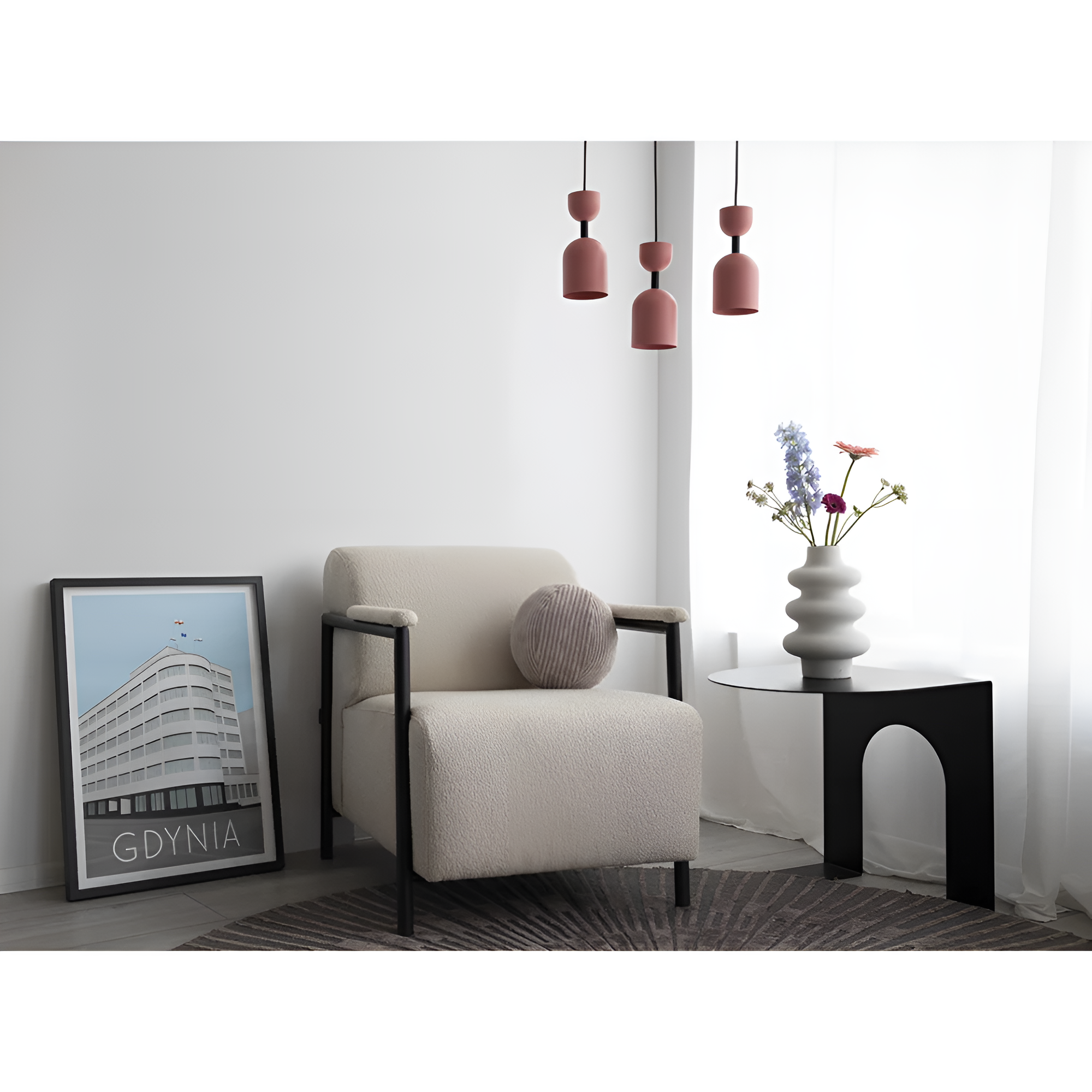 SUPURU beige pendant lamp