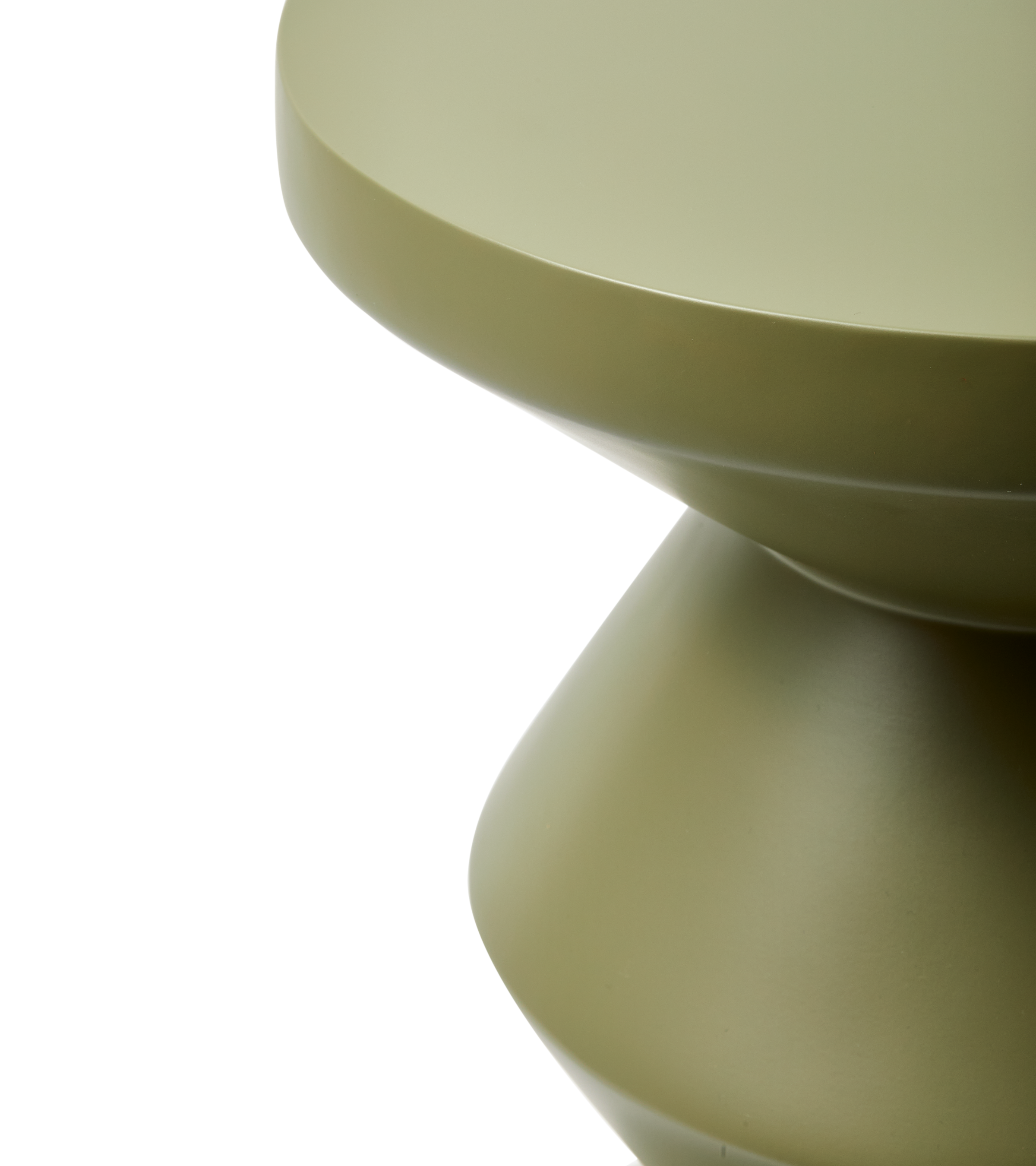 ZIG ZAG MATT Outdoor-Hocker oliv