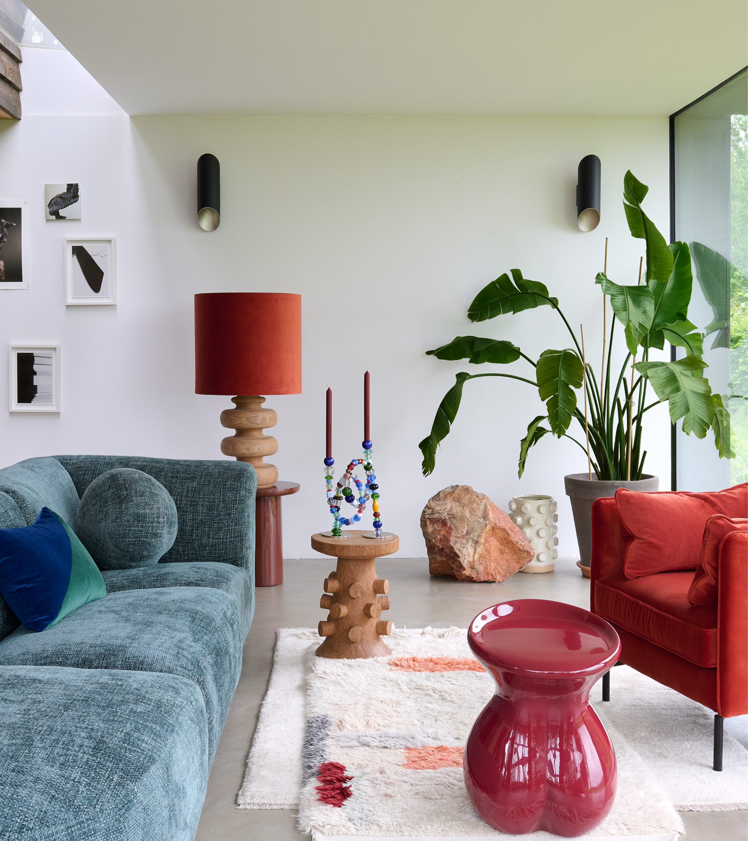 BODY Hocker Burgunder