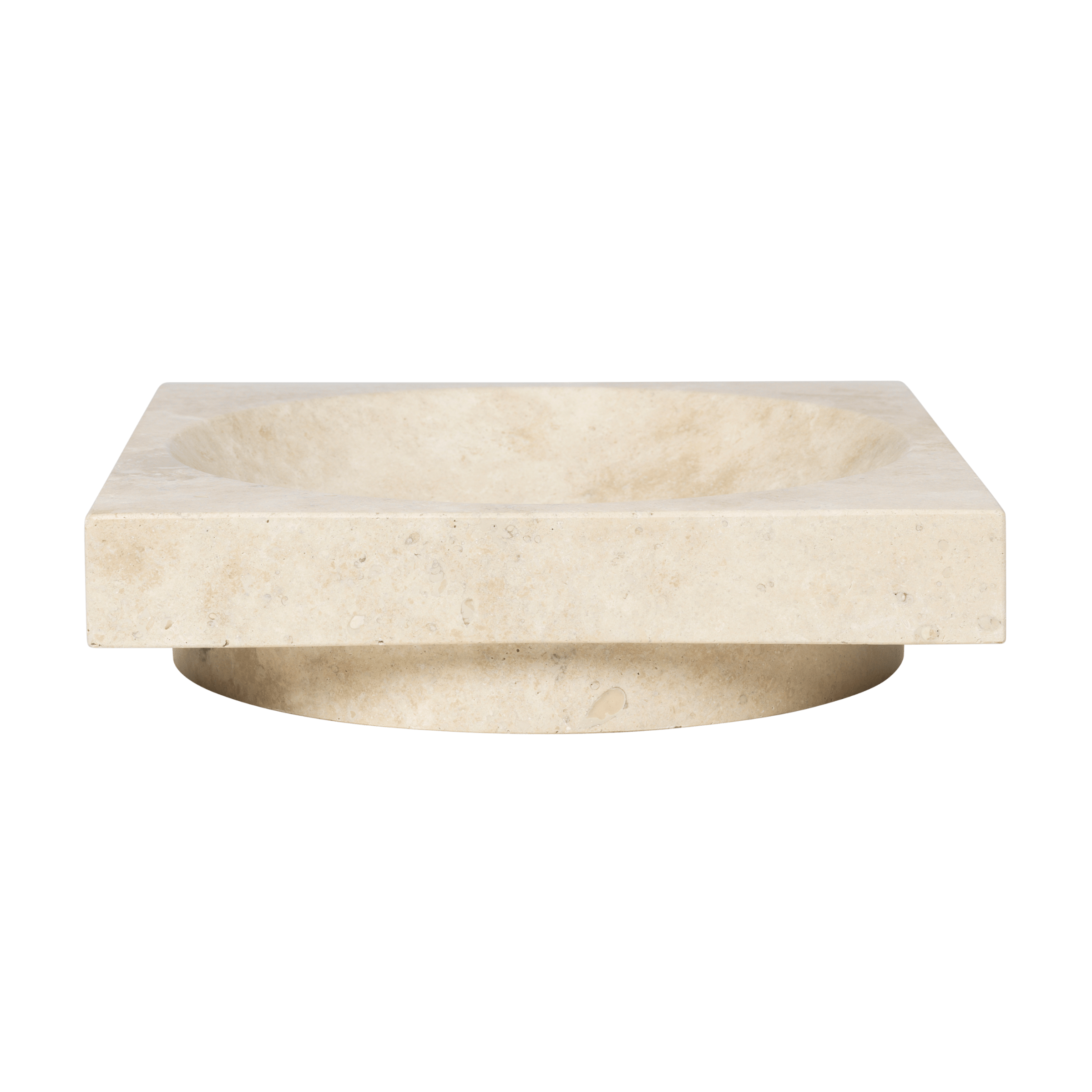 HEW CENTERPIECE decorative bowl travertine