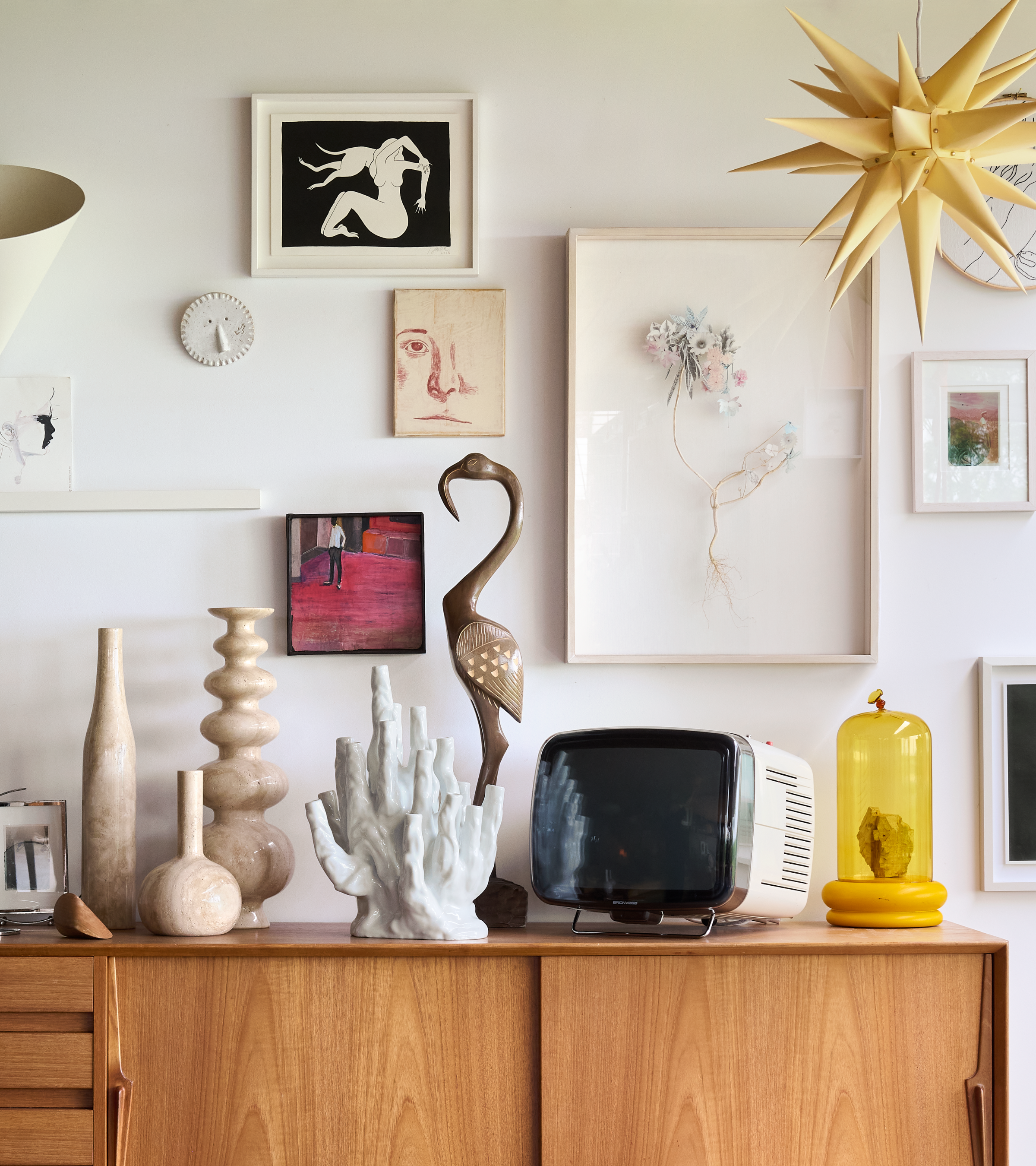 Ballondekoration gelb