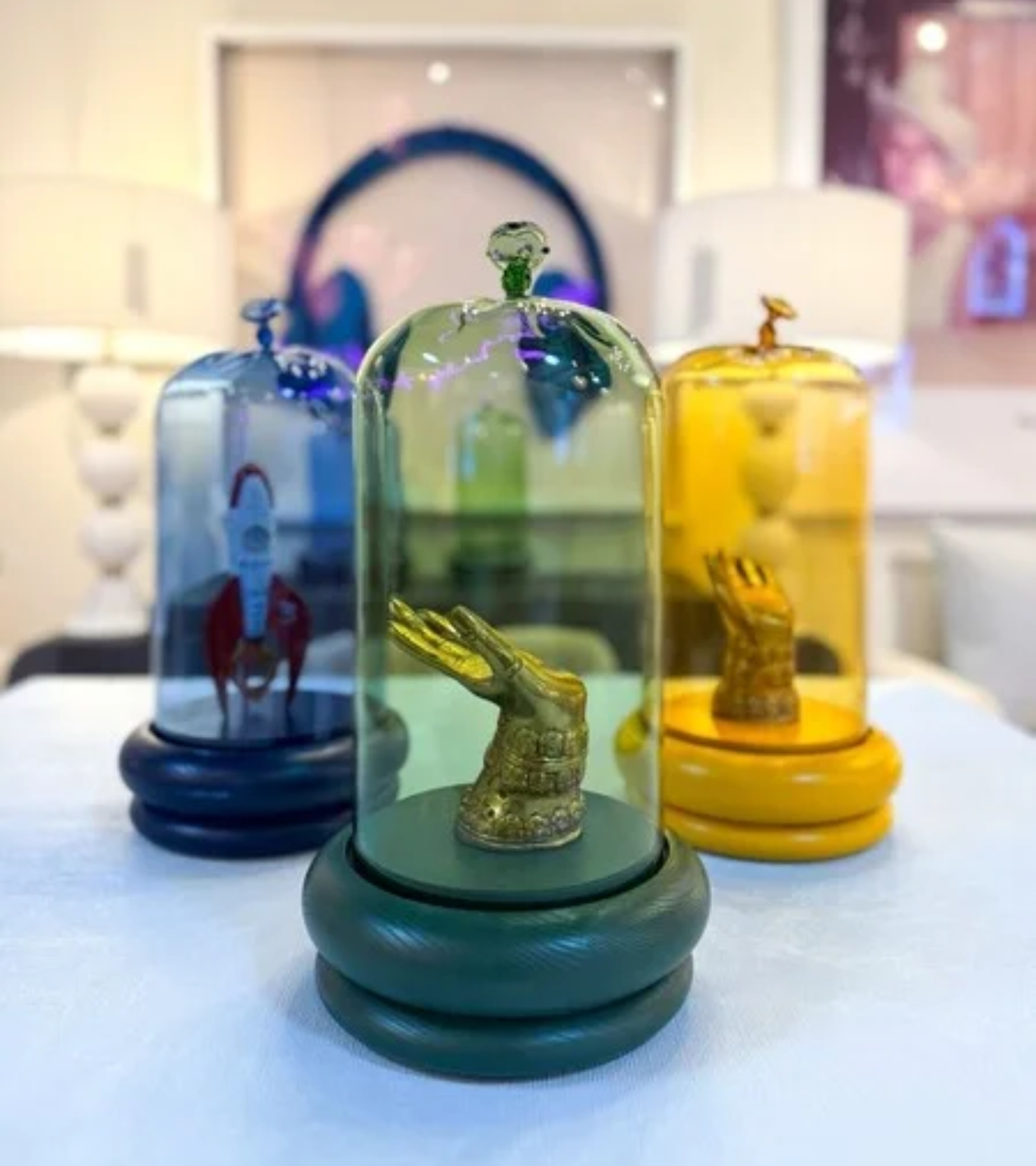 Luftballondekoration blau