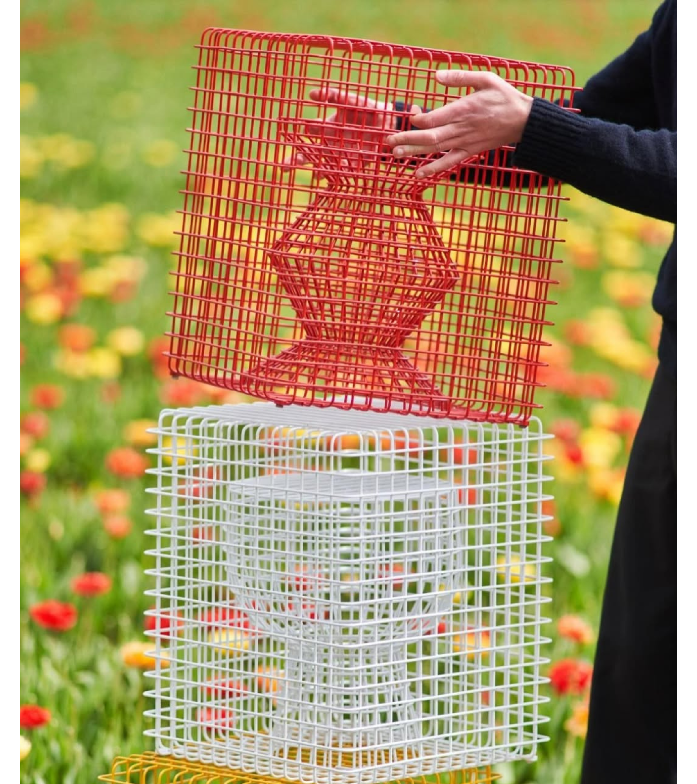 ZIG ZAG WIRE Dekohocker rot