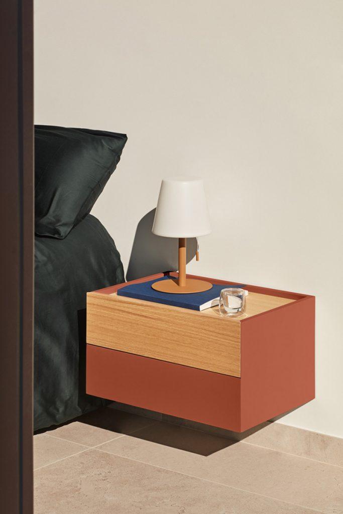 Szafka nocna wisząca OTTO beżowy Teulat    Eye on Design