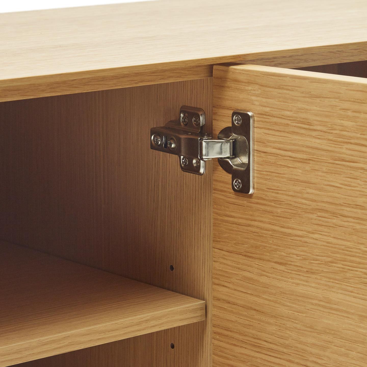 Szafka RTV wysoka VEDRANA fornir dębowy – Kave Home