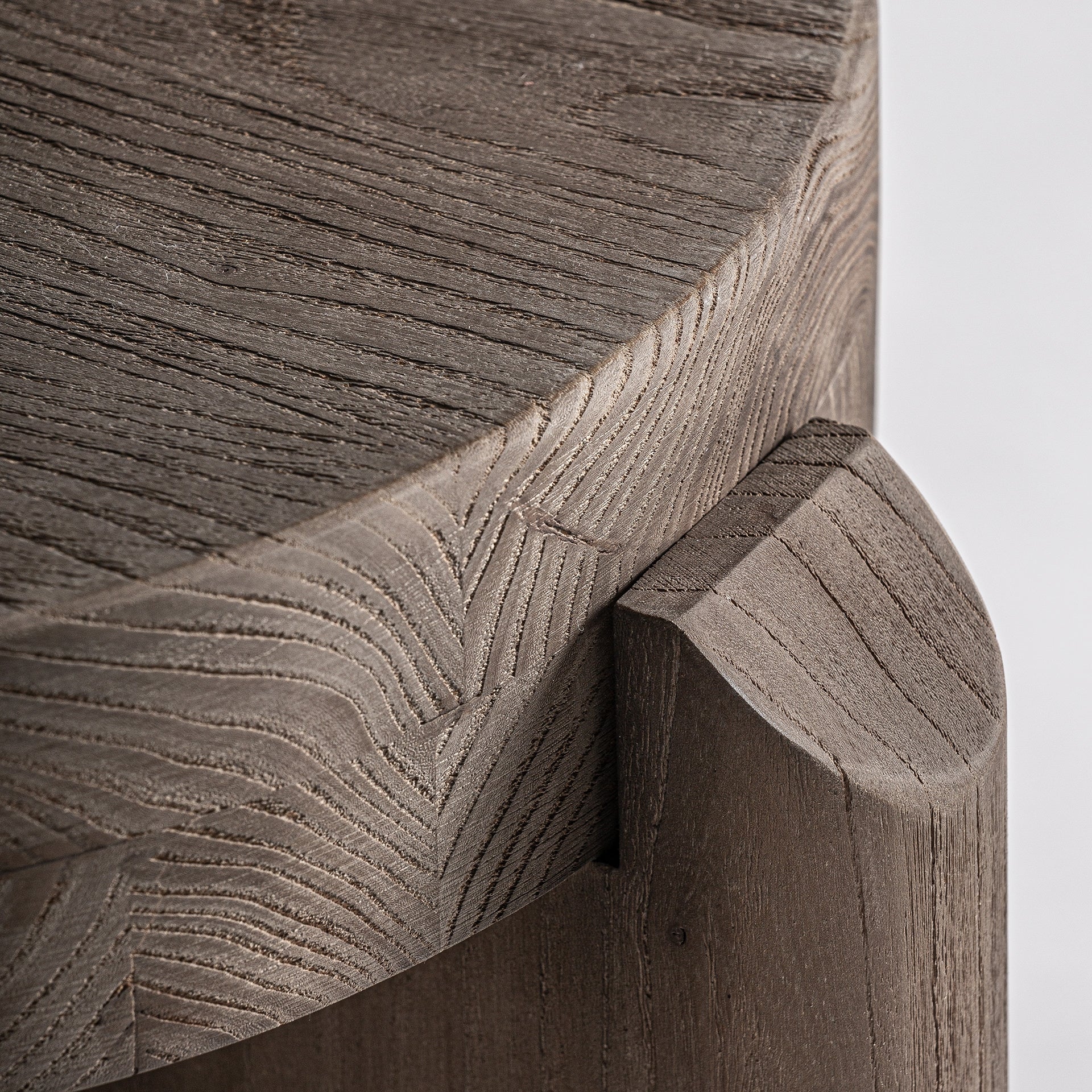 Hocker JACQUARD aus Weidenholz