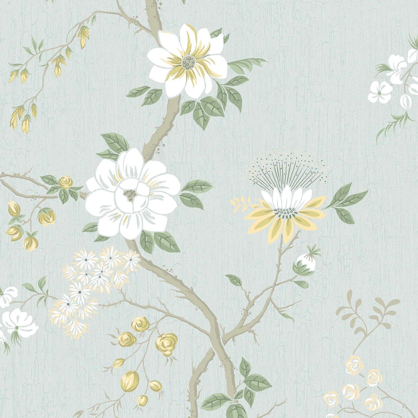 Tapeta BOTANICAL BOTANICA - Camellia niebieski Cole & Son    Eye on Design