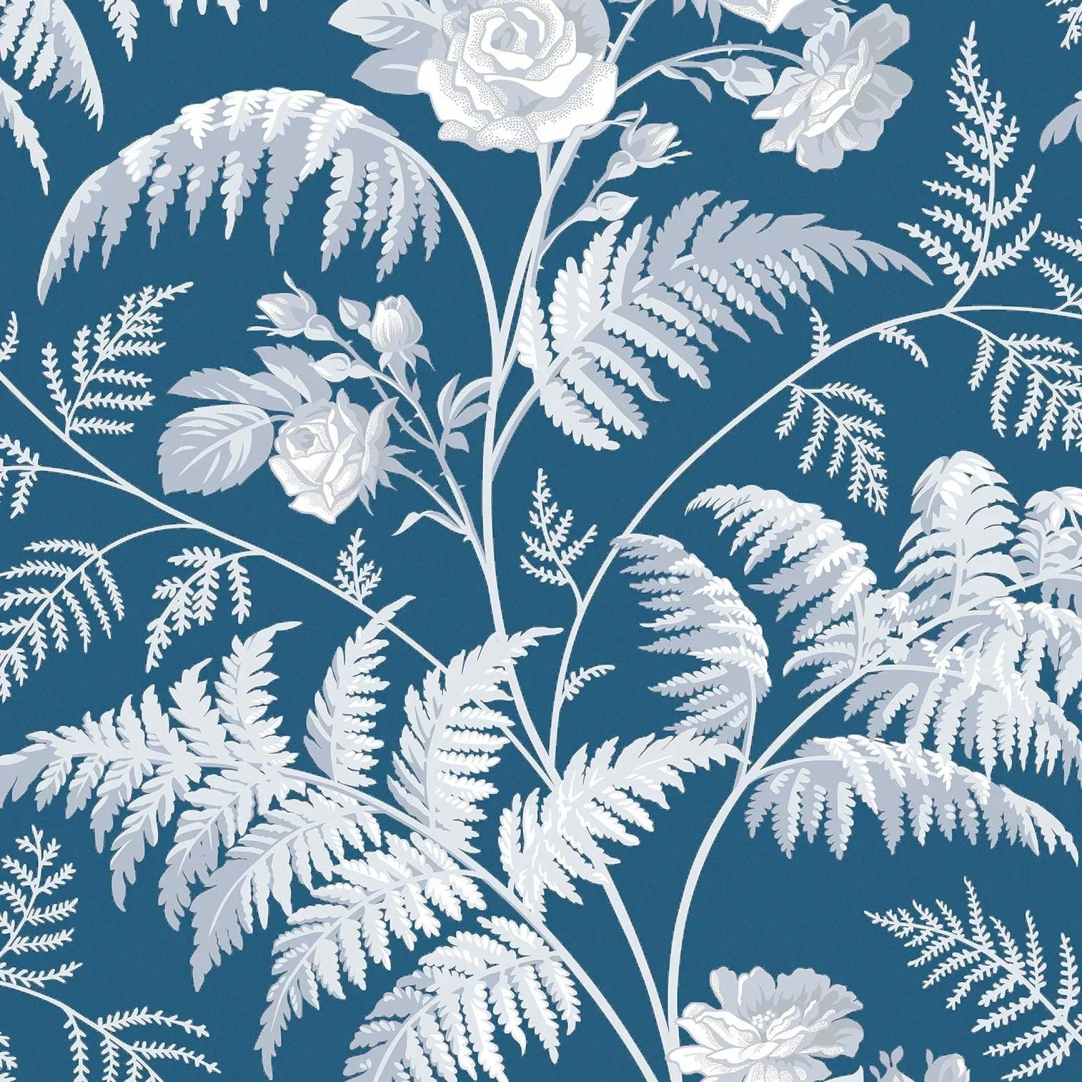 Tapeta BOTANICAL BOTANICA - Rose niebieski Cole & Son Default Title   Eye on Design