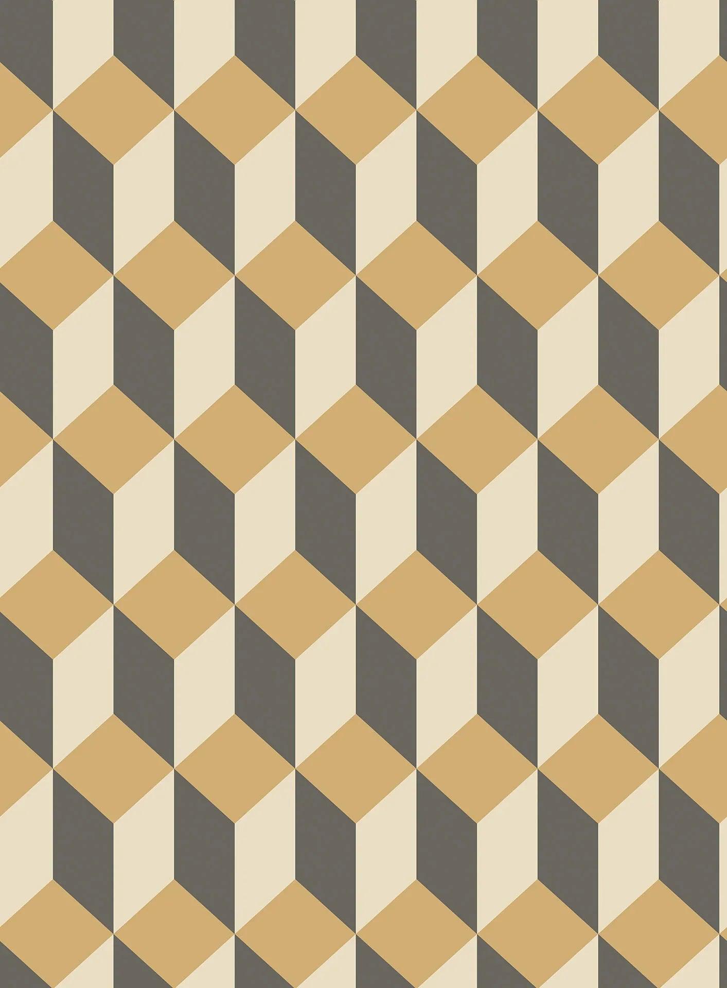 Tapeta GEOMETRIC II - Delano metaliczne złoto Cole & Son    Eye on Design