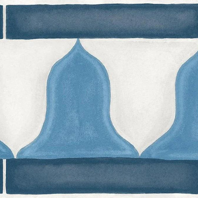 Tapeta MARTYN LAWRENCE BULLARD - Zellige Border niebieski Cole & Son    Eye on Design
