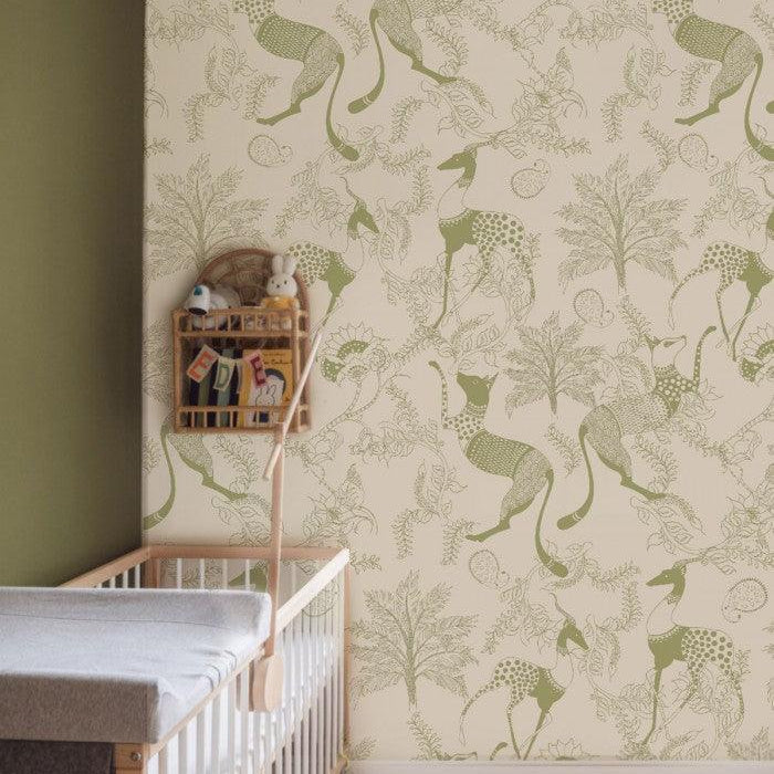 Tapeta Mythical Animals Green Wallcolors    Eye on Design