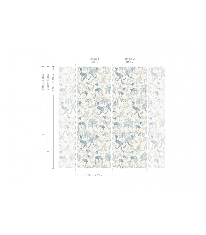 Tapeta Mythical Animals Green Wallcolors    Eye on Design