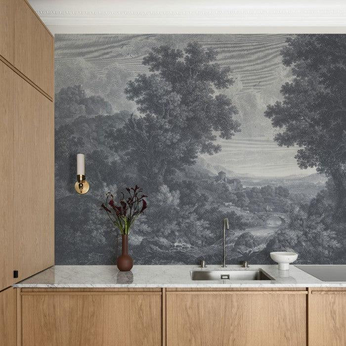 Tapeta Picturesque Valley of Serenit Blue Wallcolors    Eye on Design