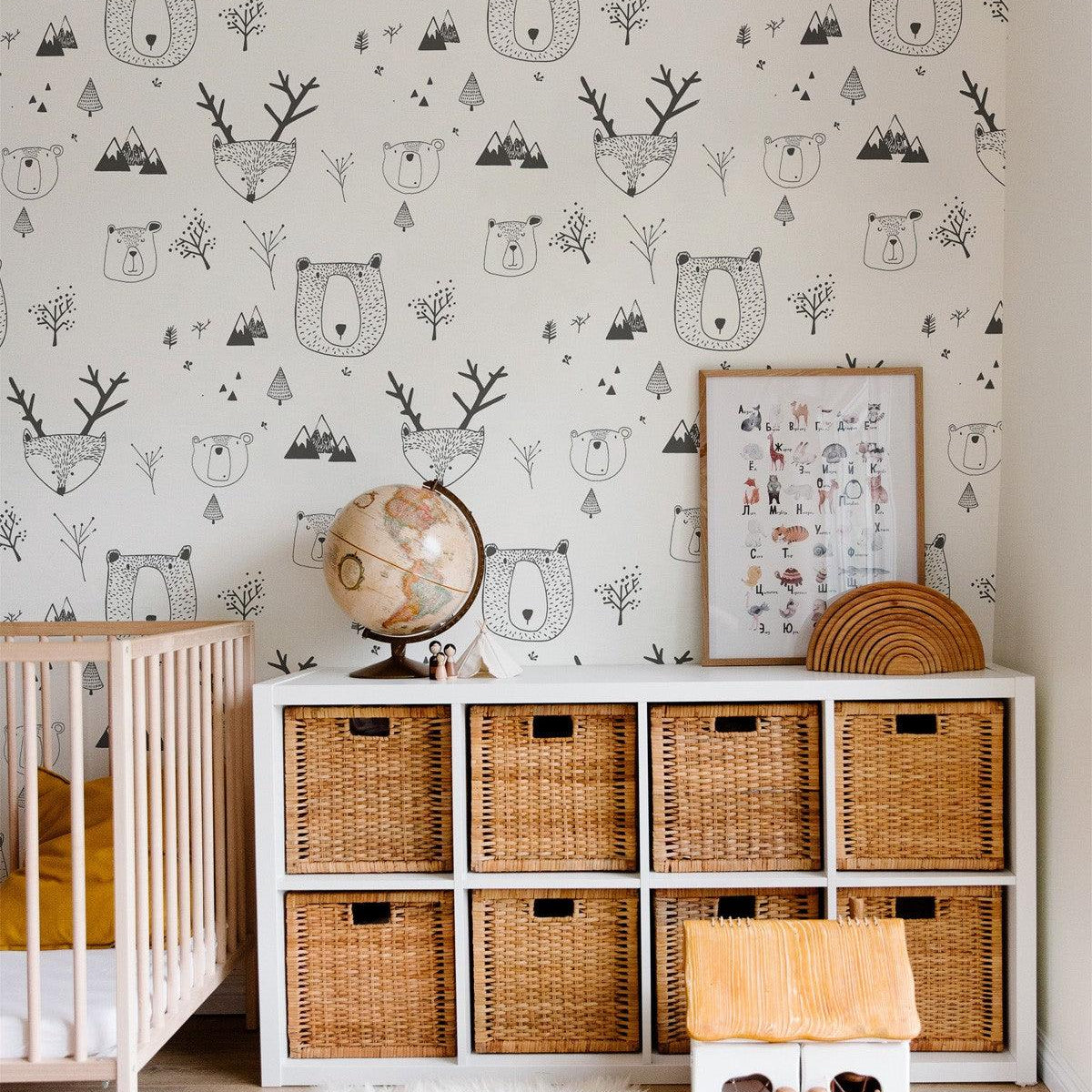 Tapeta TEDDY BEARS WHITE Wallcolors    Eye on Design