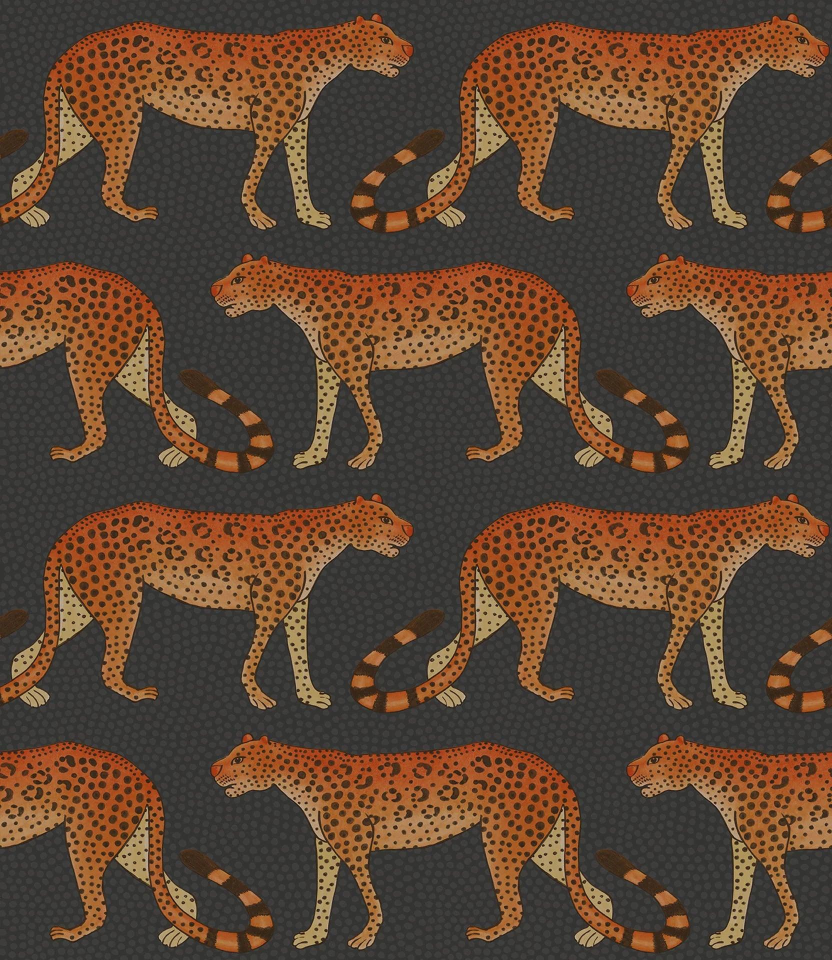 Tapeta THE ARDMORE COLLECTION - Leopard Walk czarny Cole & Son    Eye on Design