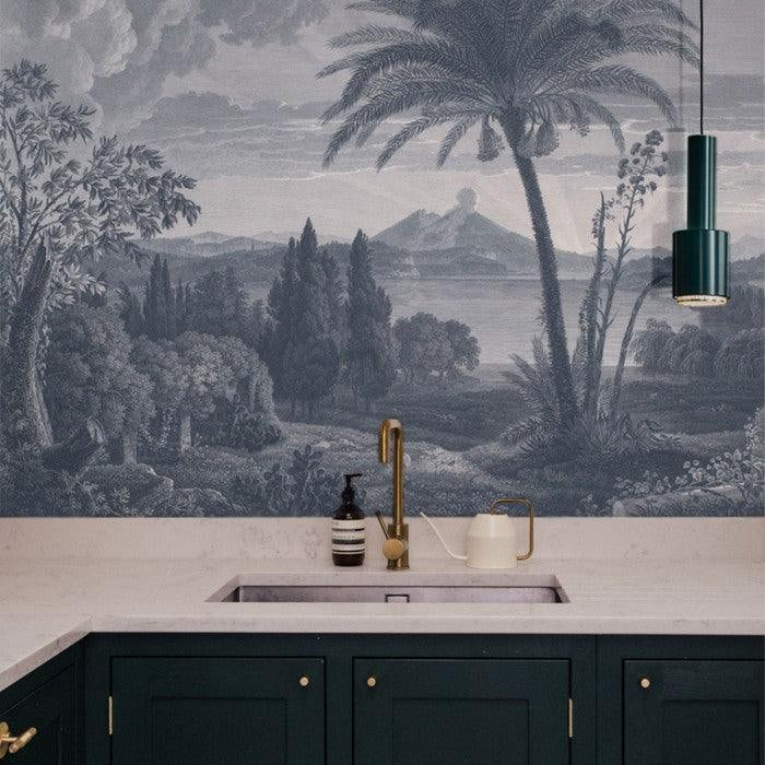 Tapeta TROPICAL VOLCANO VISTA niebieski Wallcolors    Eye on Design