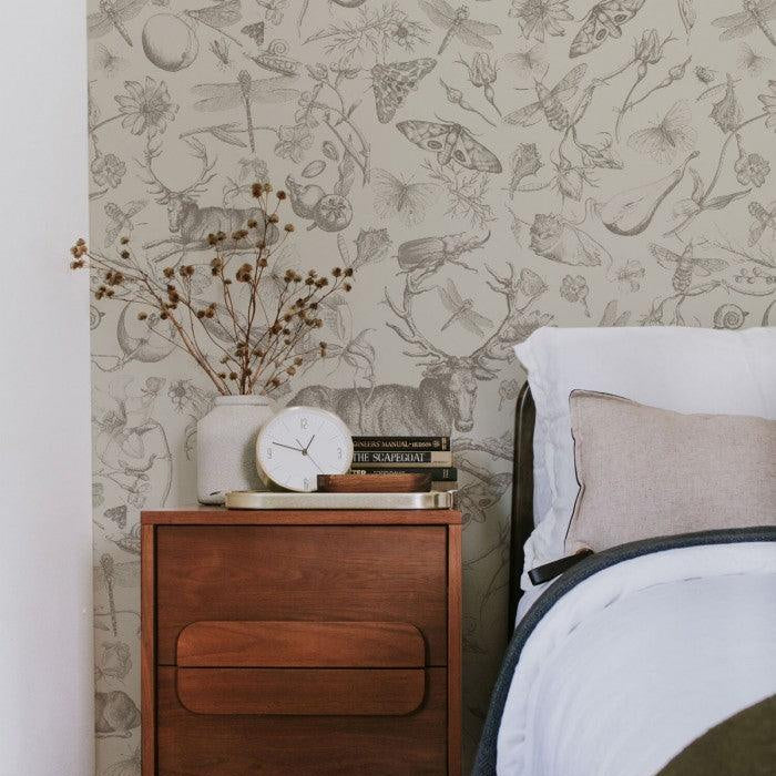 Tapeta VINTAGE BOTANIC jasnobrązowy Wallcolors    Eye on Design