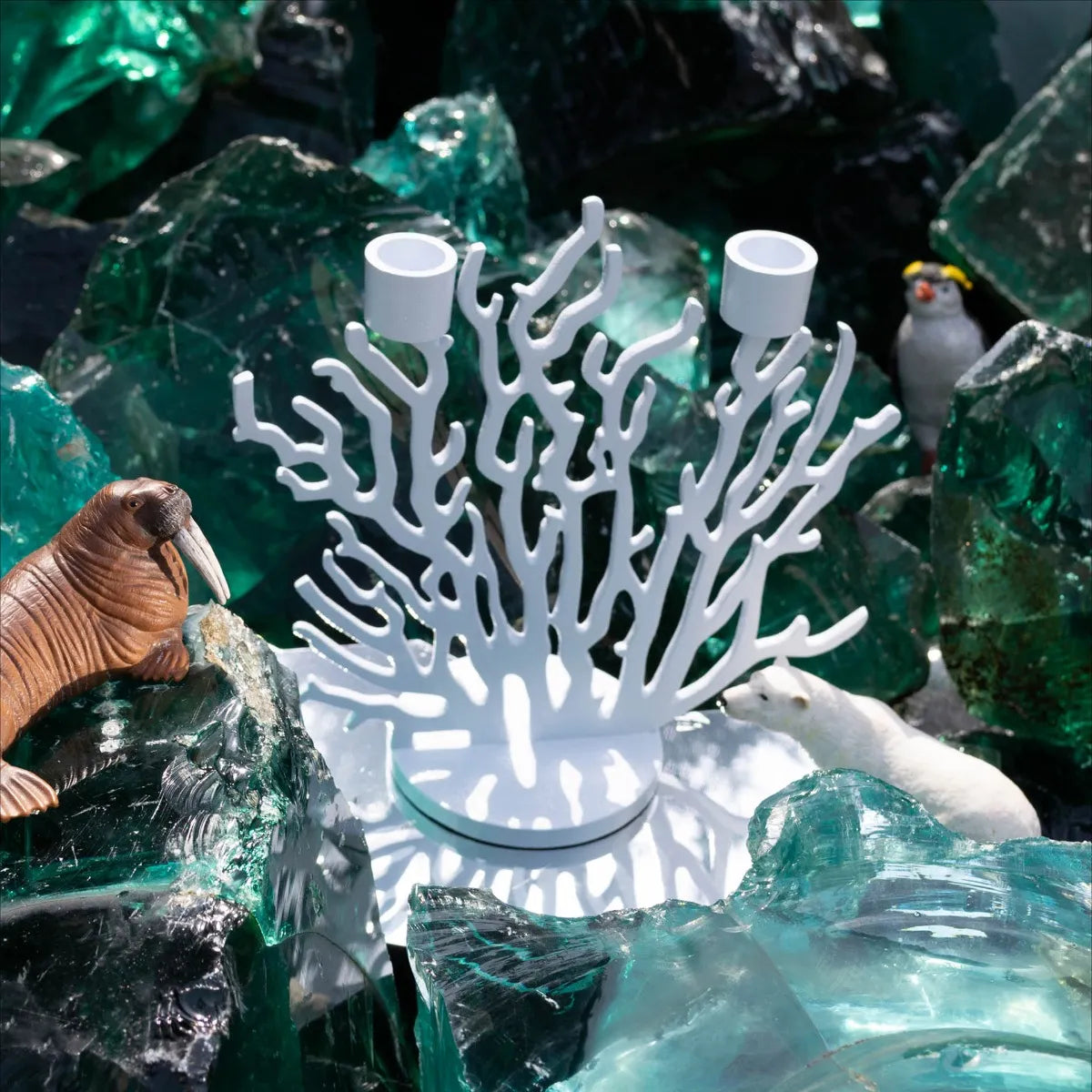 TENOCHTITLAN Kerzenständer limettengelb