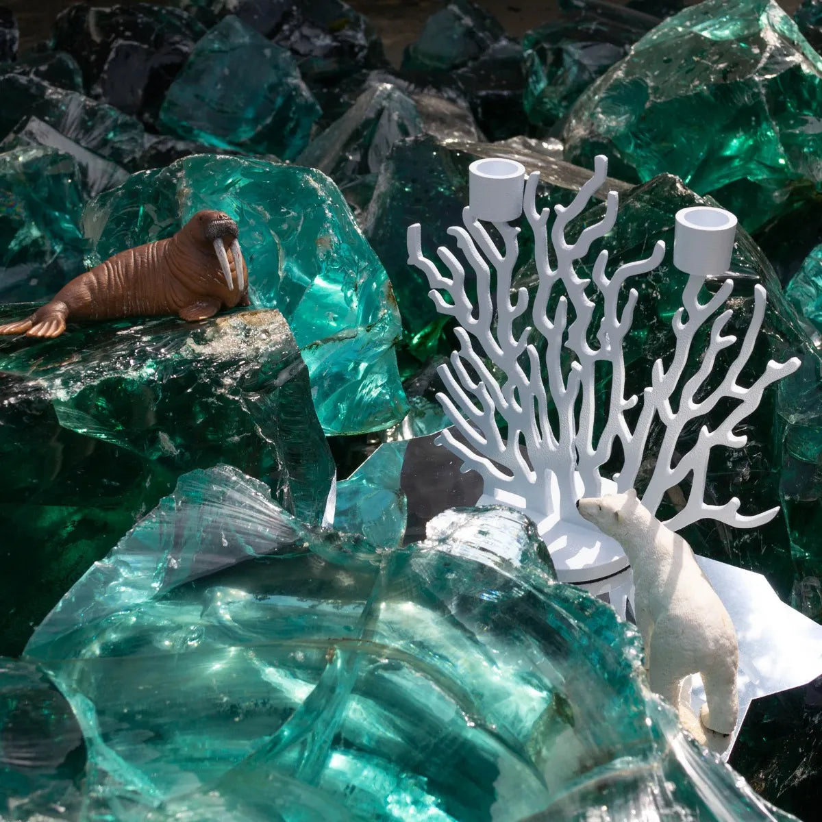 TENOCHTITLAN Kerzenständer limettengelb