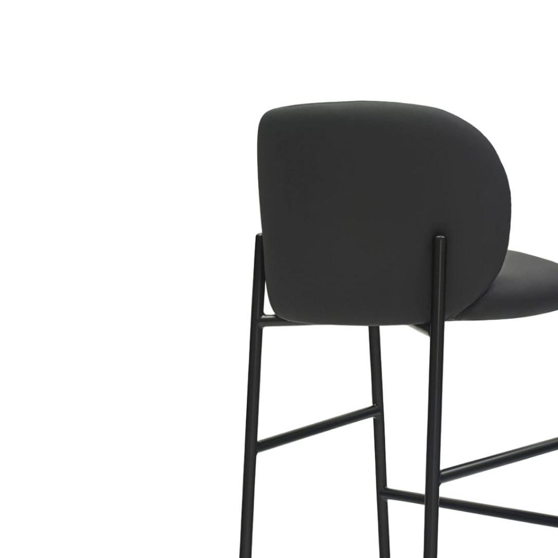 MOGI Bar Stool Black Eco-Leather
