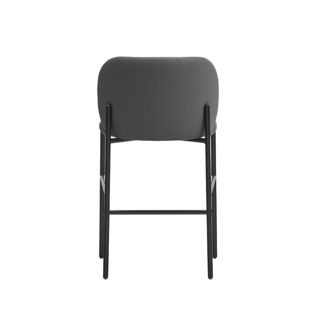 MOGI Dark Gray Bar Stool with Black Base