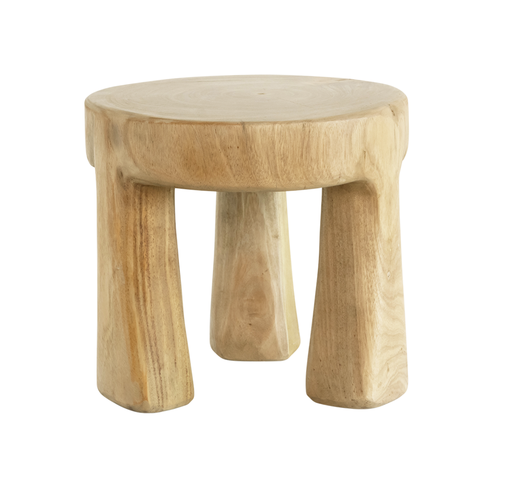 Donna mahogany wood stool