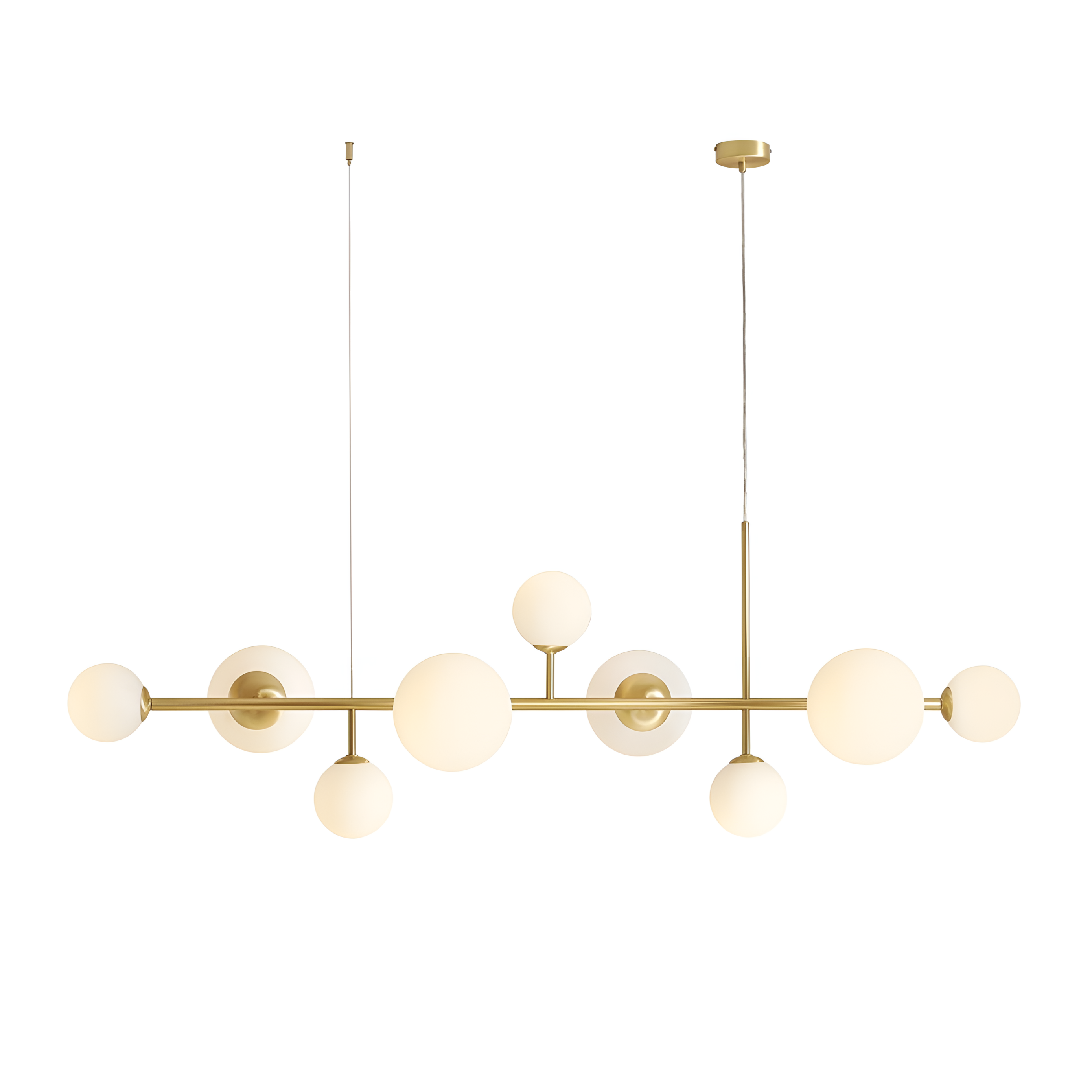 DIONE LONG Pendelleuchte aus Messing